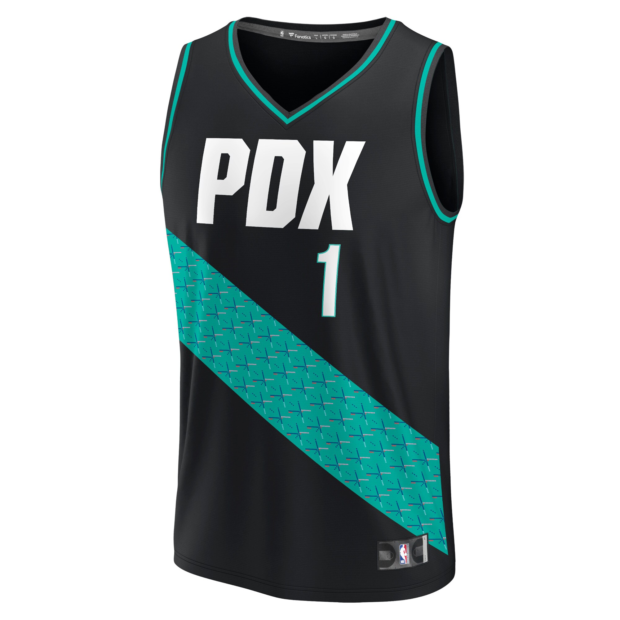 Anfernee Simons Portland Trail Blazers  2022/23 Fastbreak Jersey - City Edition - Black