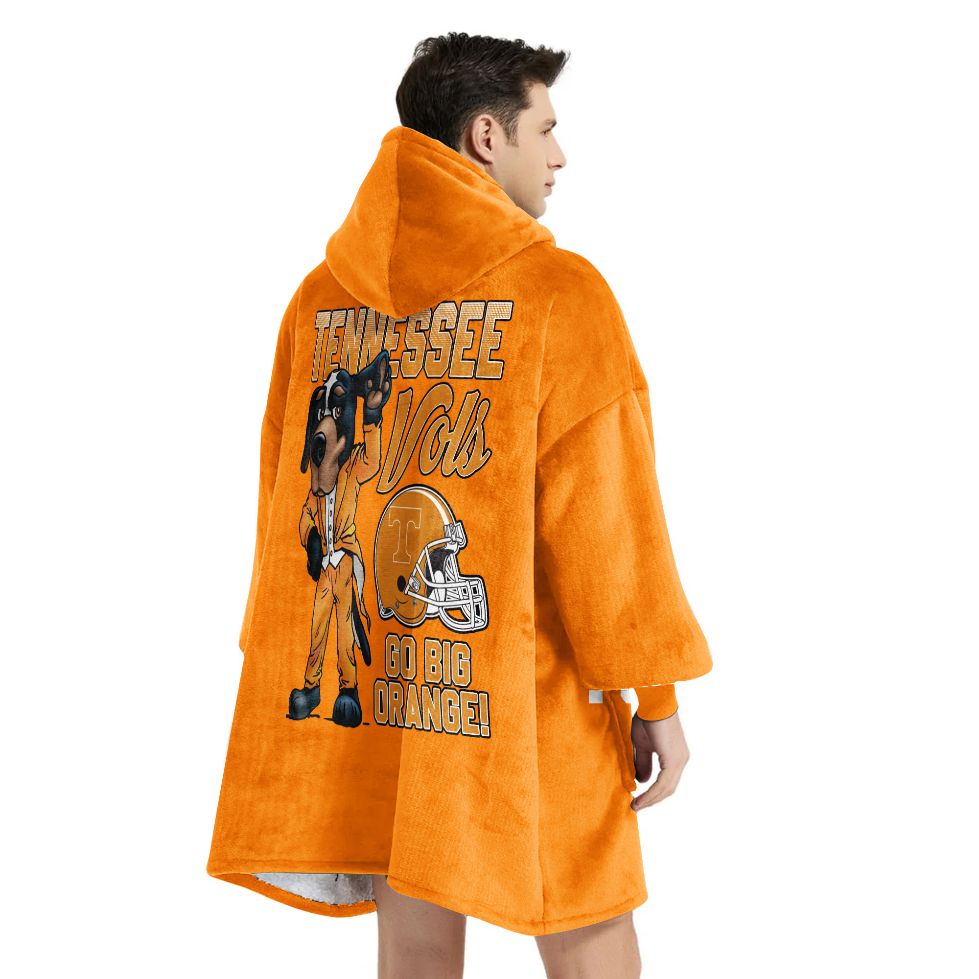 Adult Tennessee Football Unisex Blanket Hoodie