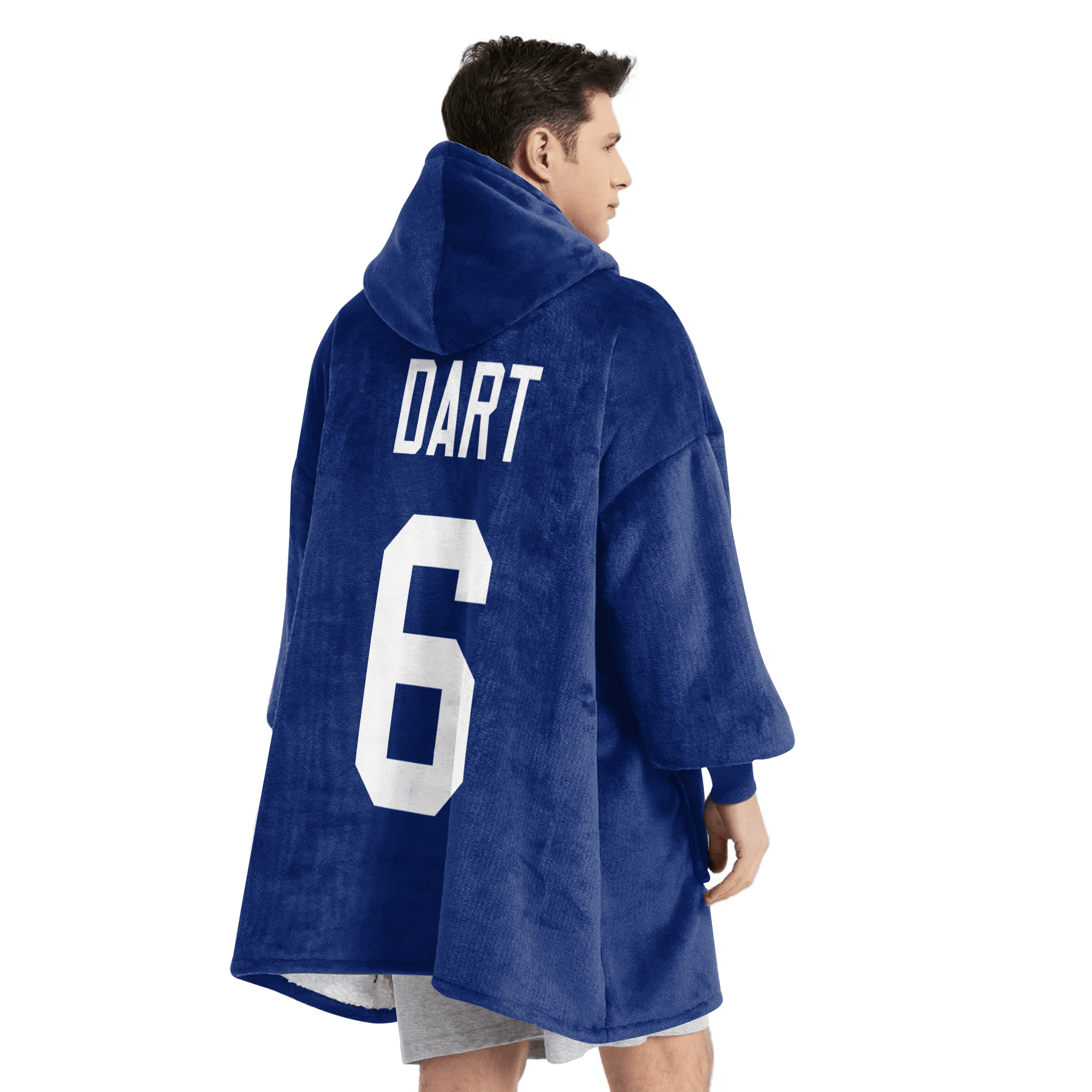Adult J.D 6 New York G Football Unisex Blanket Hoodie