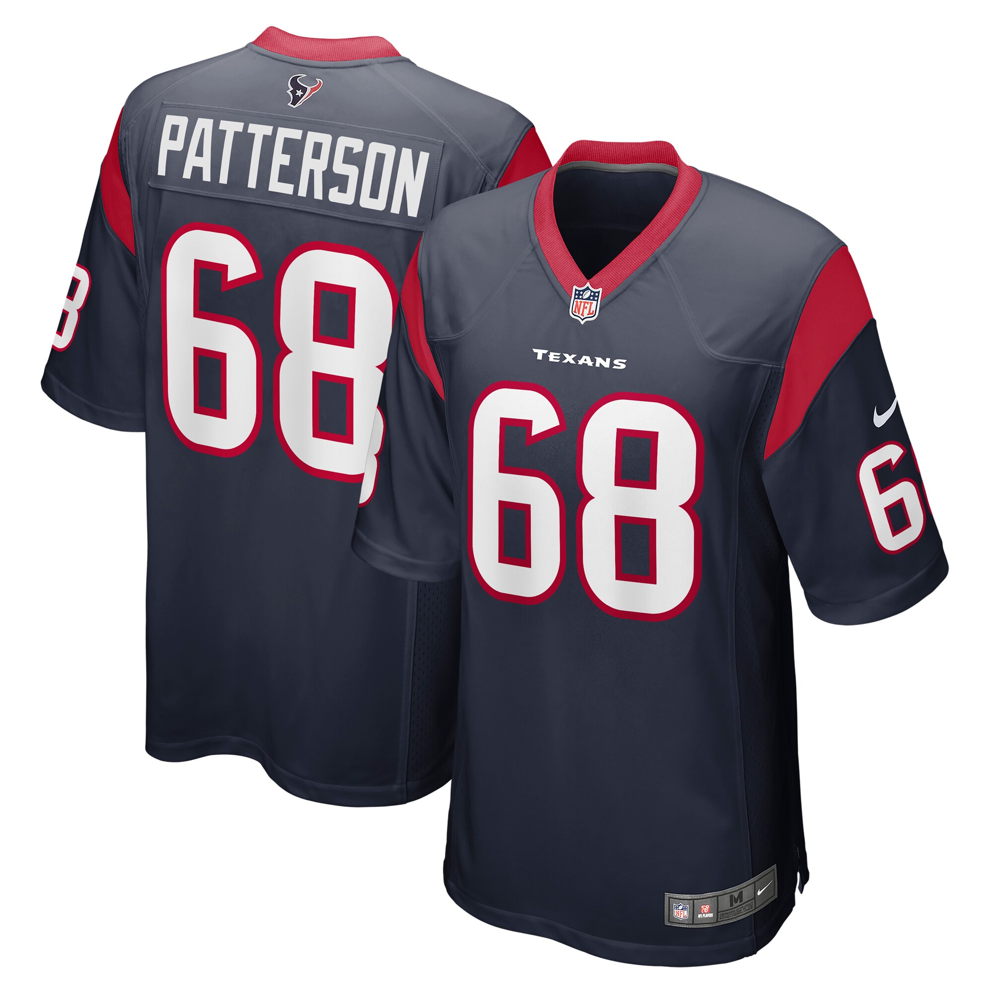 Jarrett Patterson Houston Texans  Team Game Jersey - Navy