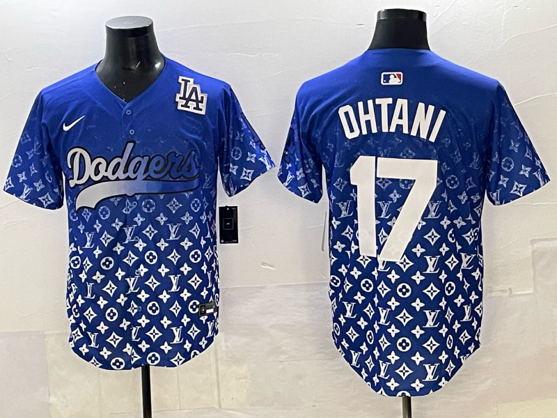 Men's #17 Shohei Ohtani Los Angeles Dodgers 2025 Custom Cool Jersey