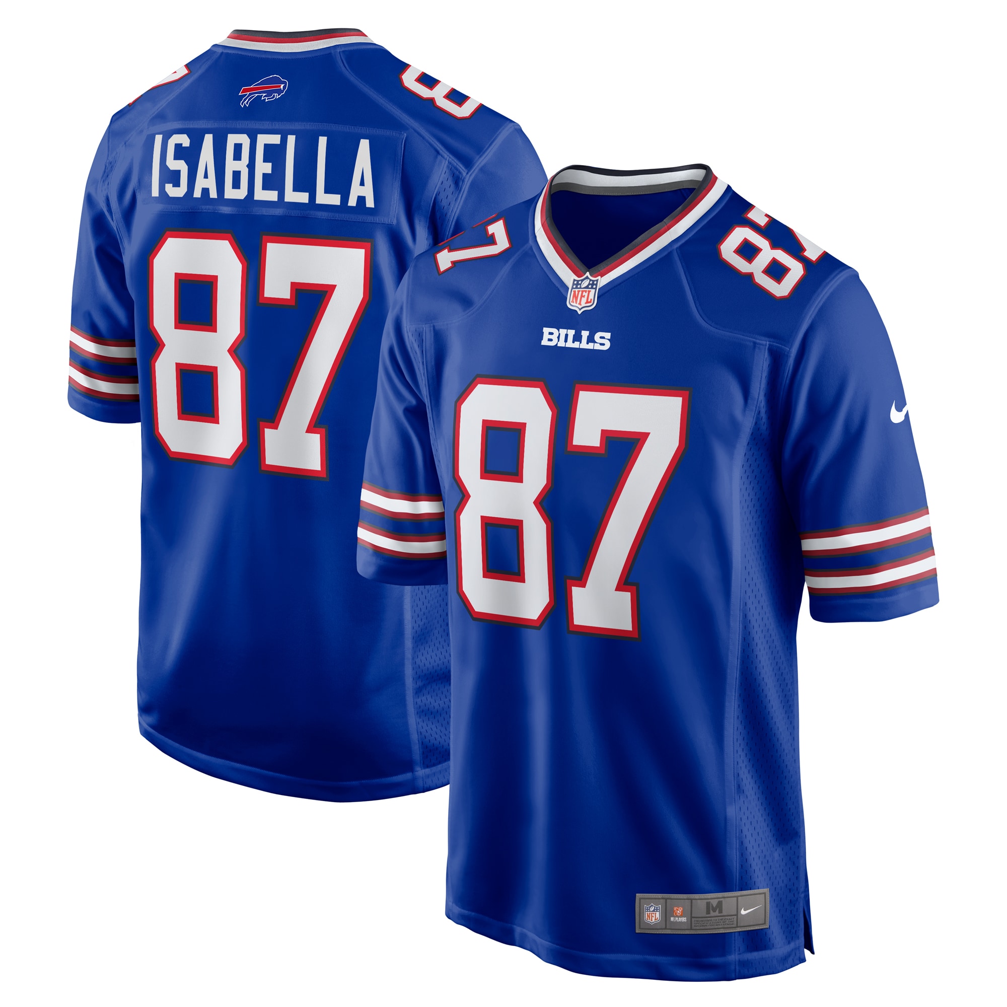Andy Isabella Buffalo Bills Team Game Jersey -  Royal
