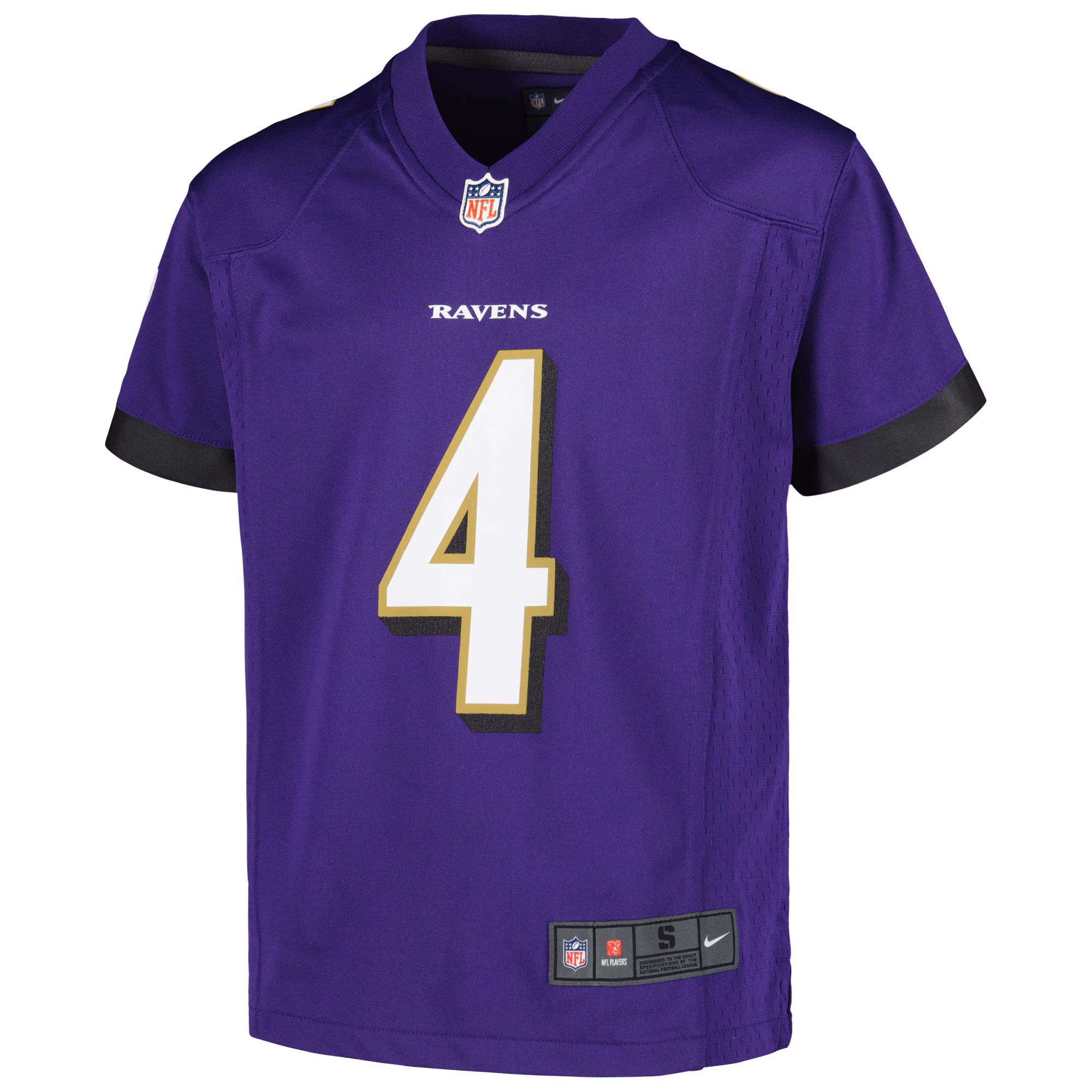 Zay Flowers Baltimore Ravens Youth Alternate Player Game Jersey - Black