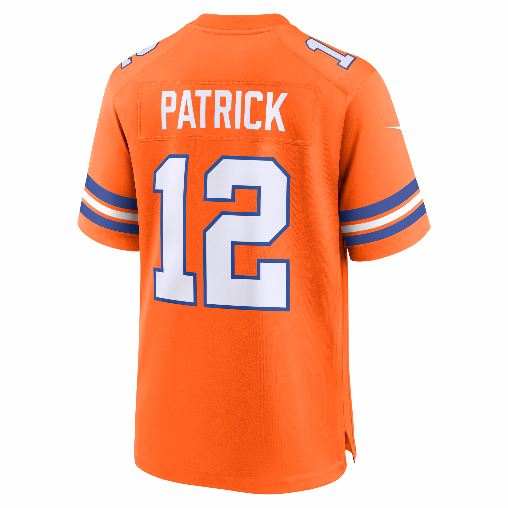 Tim Patrick Denver Broncos Mile High Collection 1977 Throwback Player Game Jersey - Orange