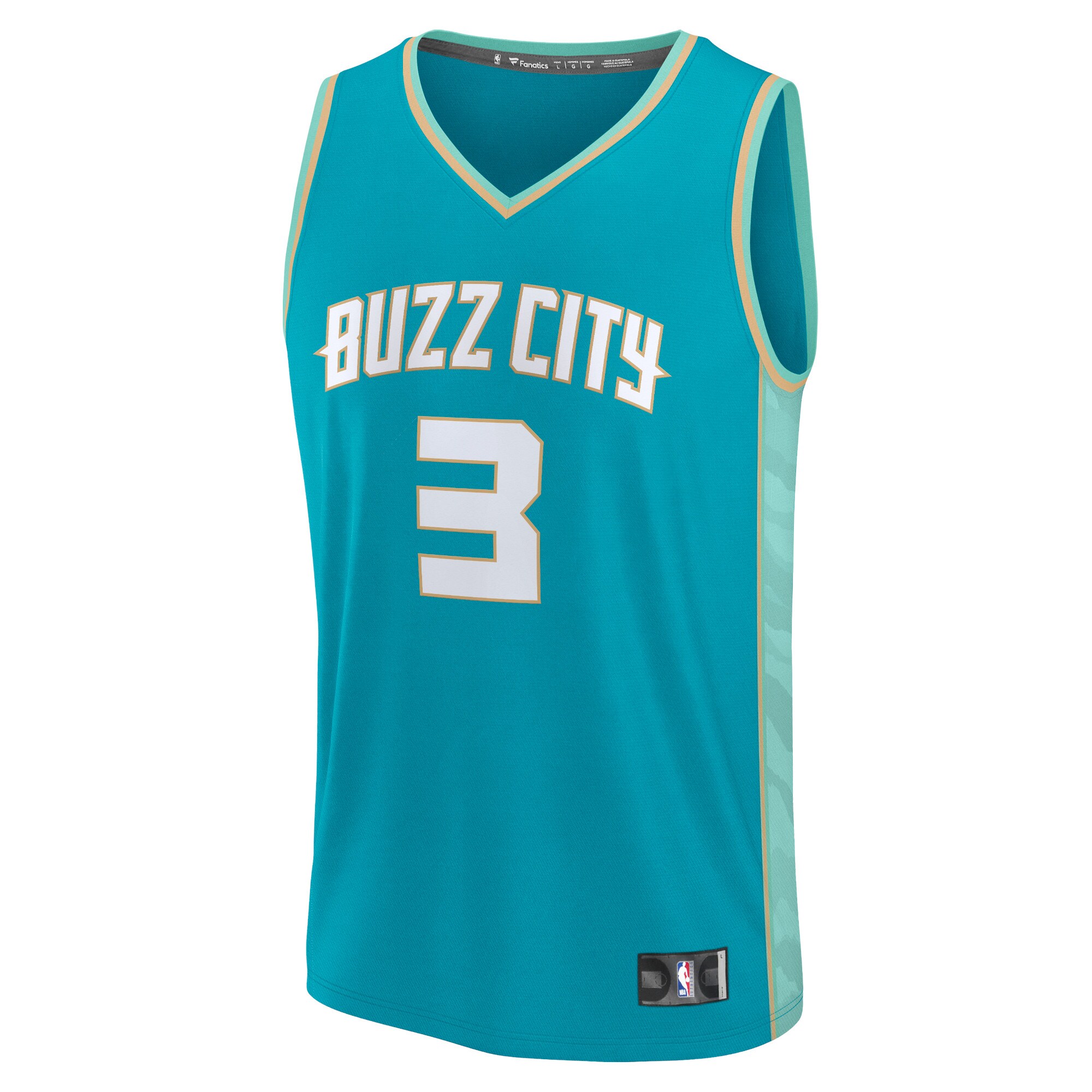 Unisex Charlotte Hornets Terry Rozier  Teal 2023/24 Fast Break Jersey - City Edition