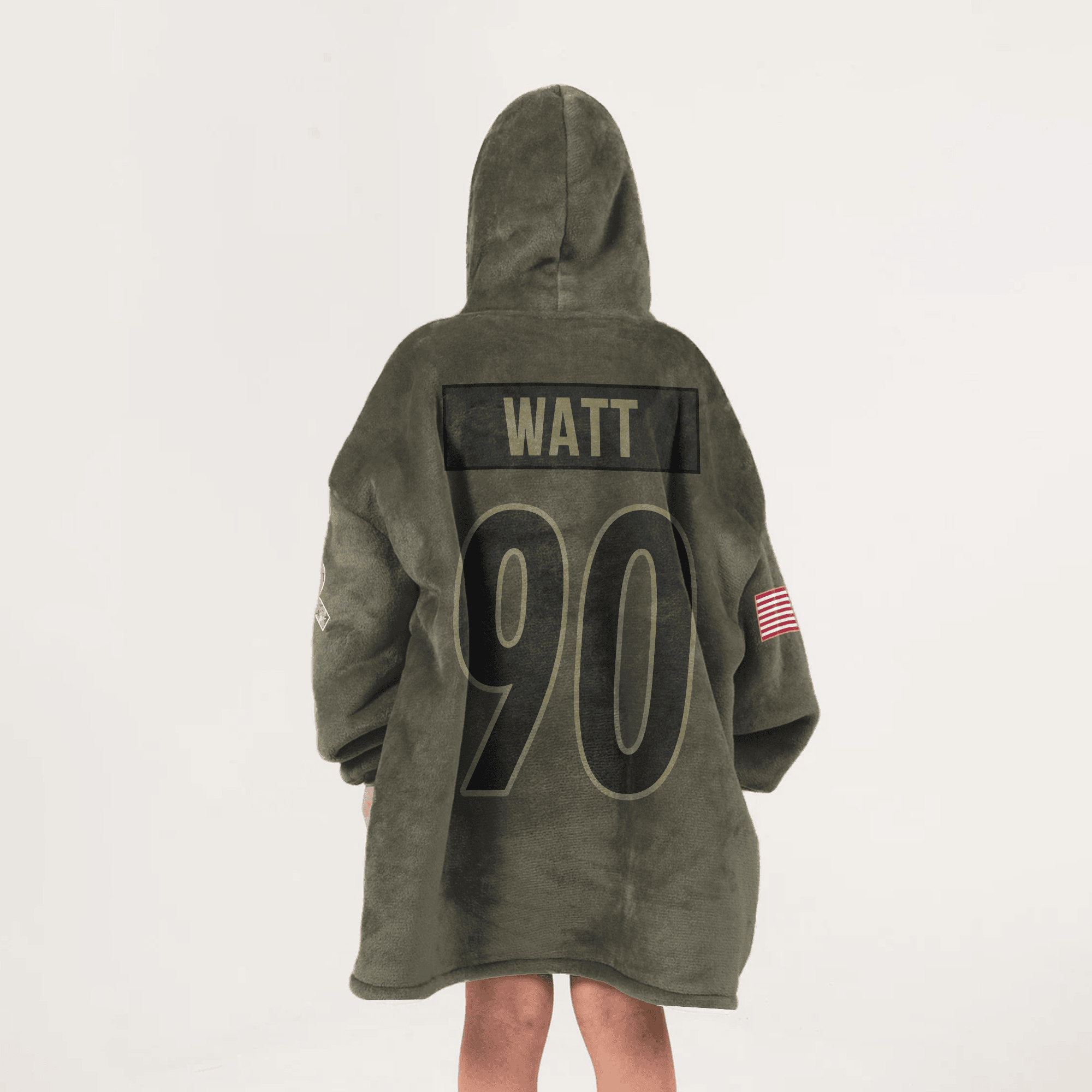 Army T.J.W 90 Pittsburgh Football Unisex Blanket Hoodie