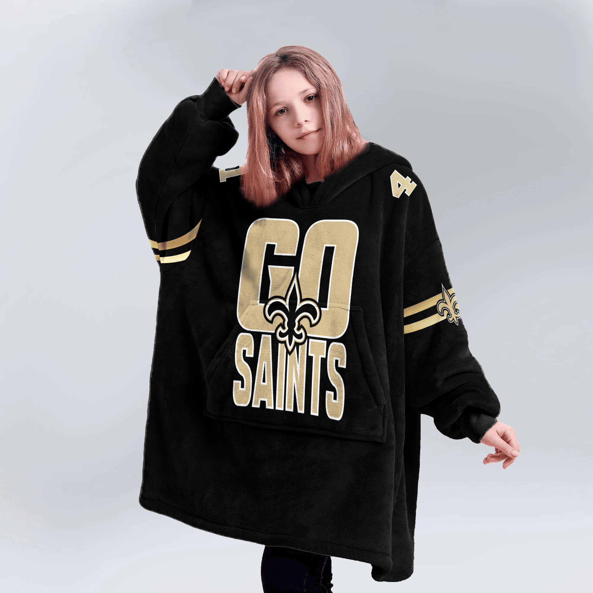 New Orleans Football Unisex Blanket Hoodie