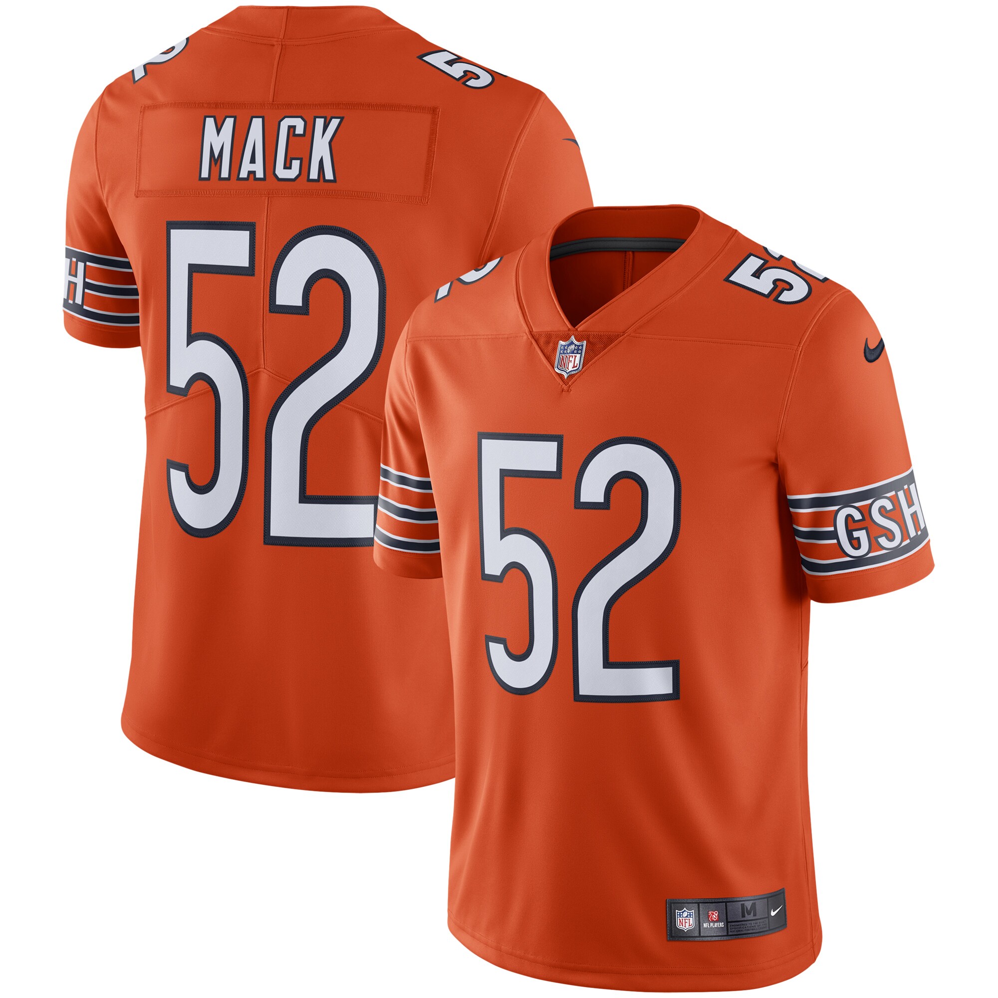 Khalil Mack Chicago Bears  Vapor Limited Jersey - Orange