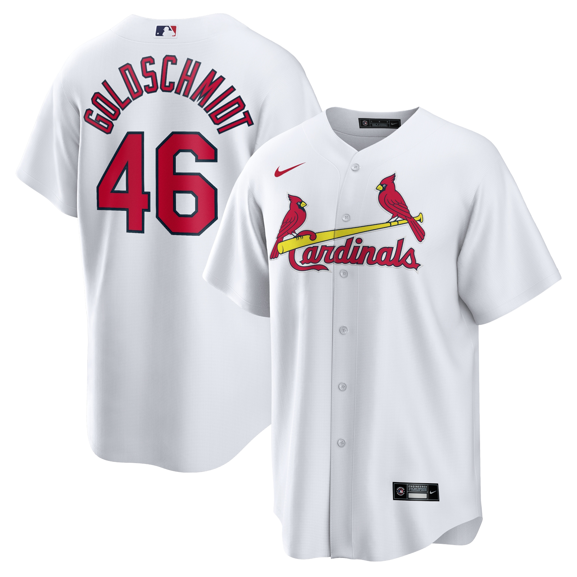 Paul Goldschmidt St.Louis Cardinals  Home Replica Player Name Jersey - White