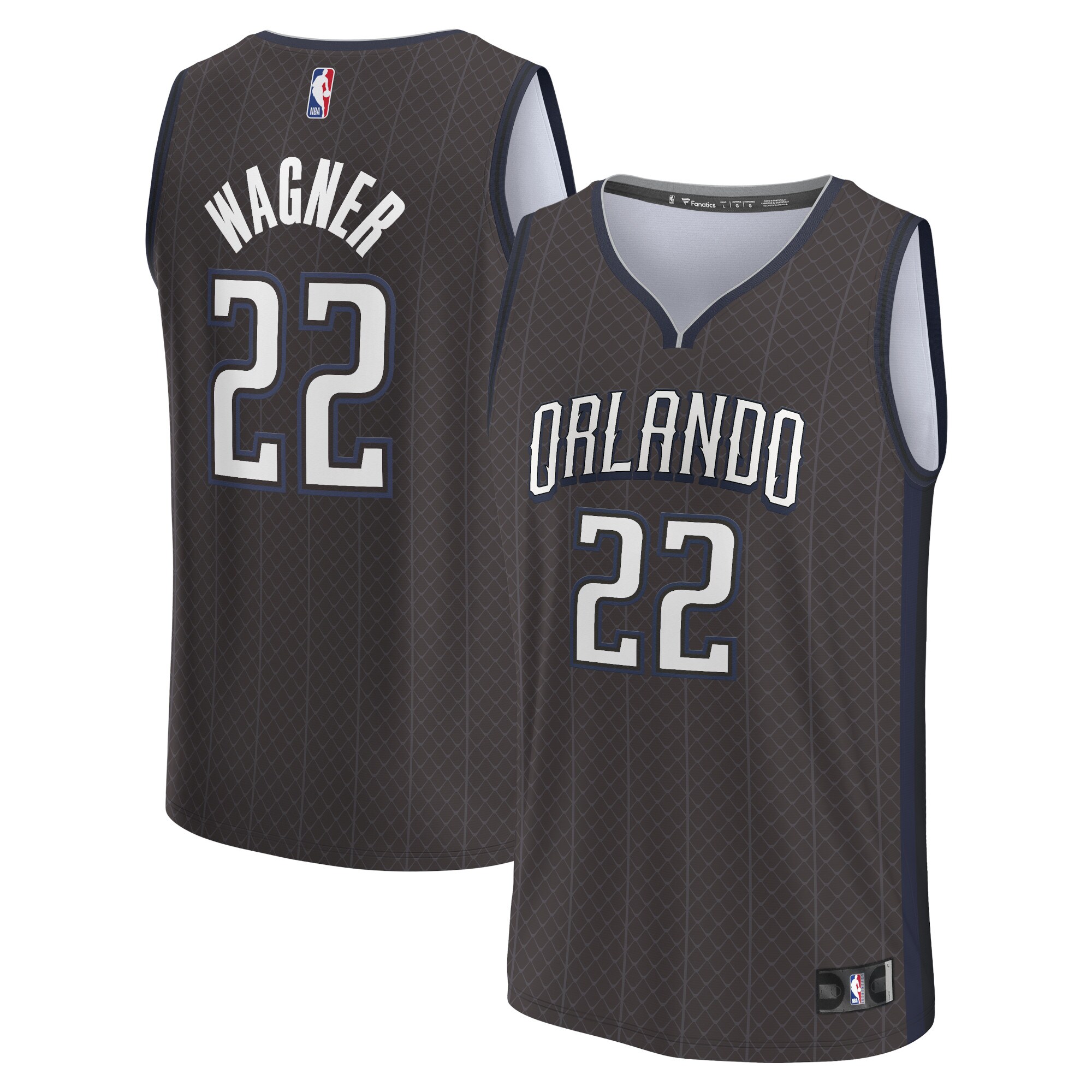 Franz Wagner Orlando Magic  2022/23 Fastbreak Jersey - City Edition - Black