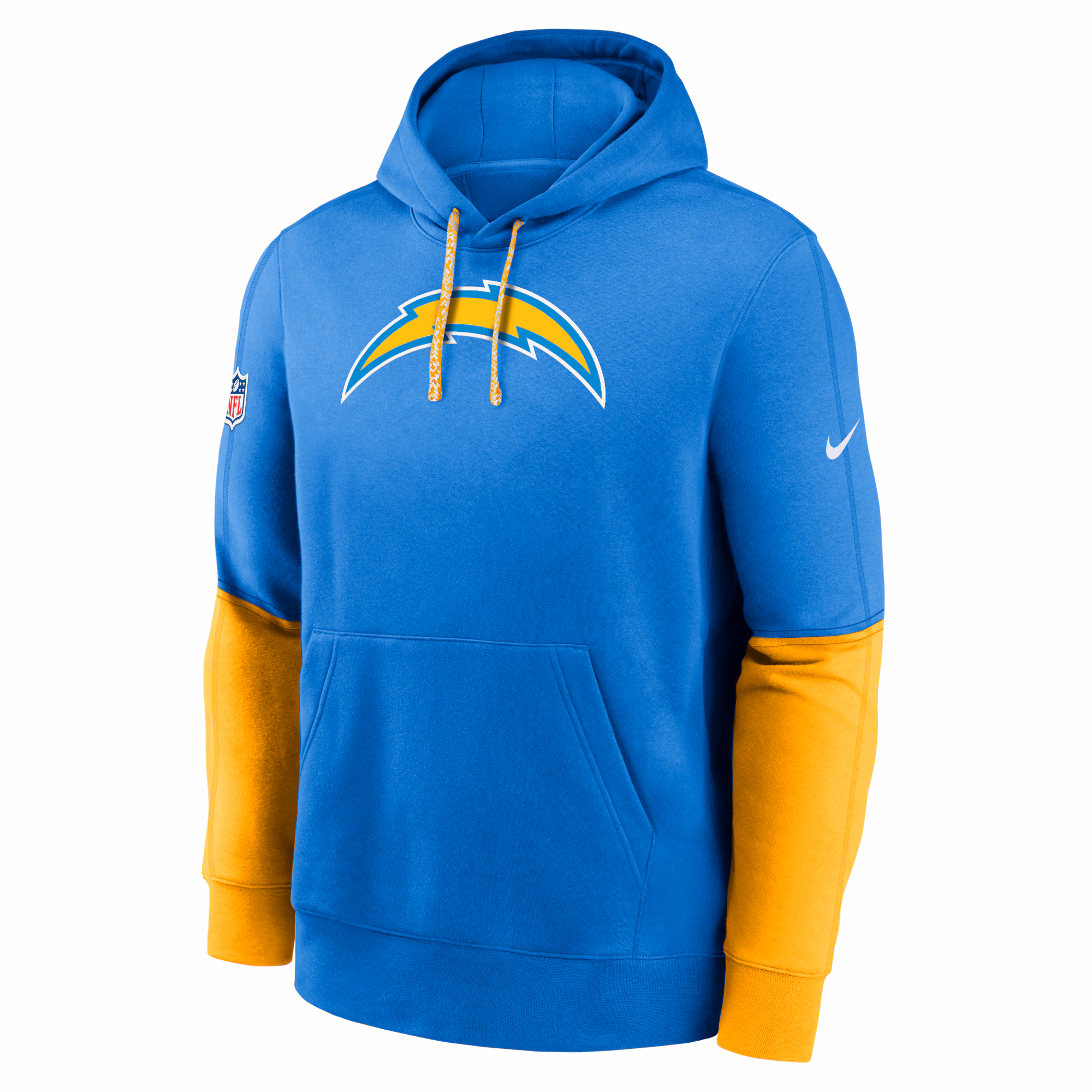 Los Angeles Chargers 2024 Sideline Club Pullover Hoodie - Powder Blue