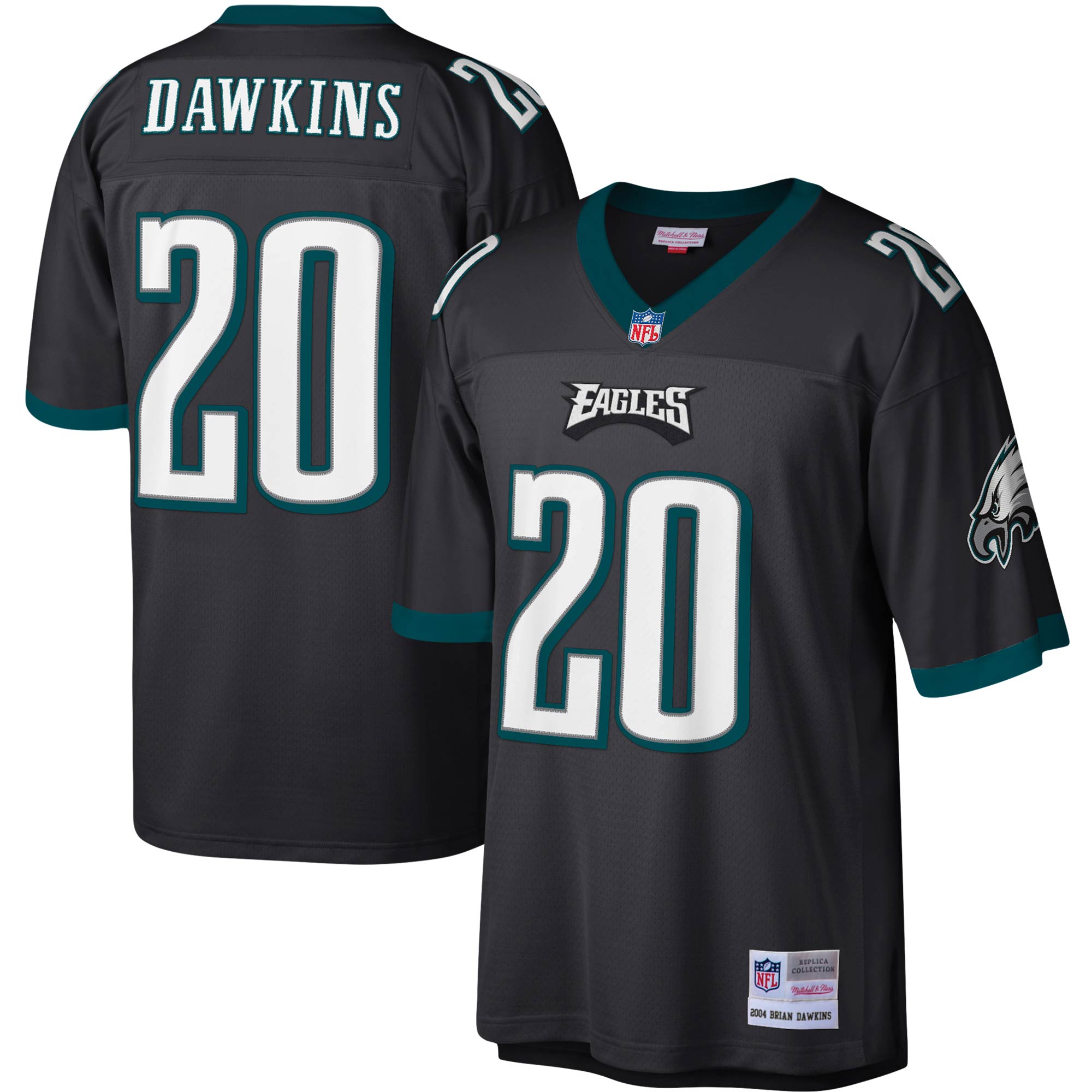 Brian Dawkins Philadelphia Eagles #20 Legacy Replica Jersey - Green
