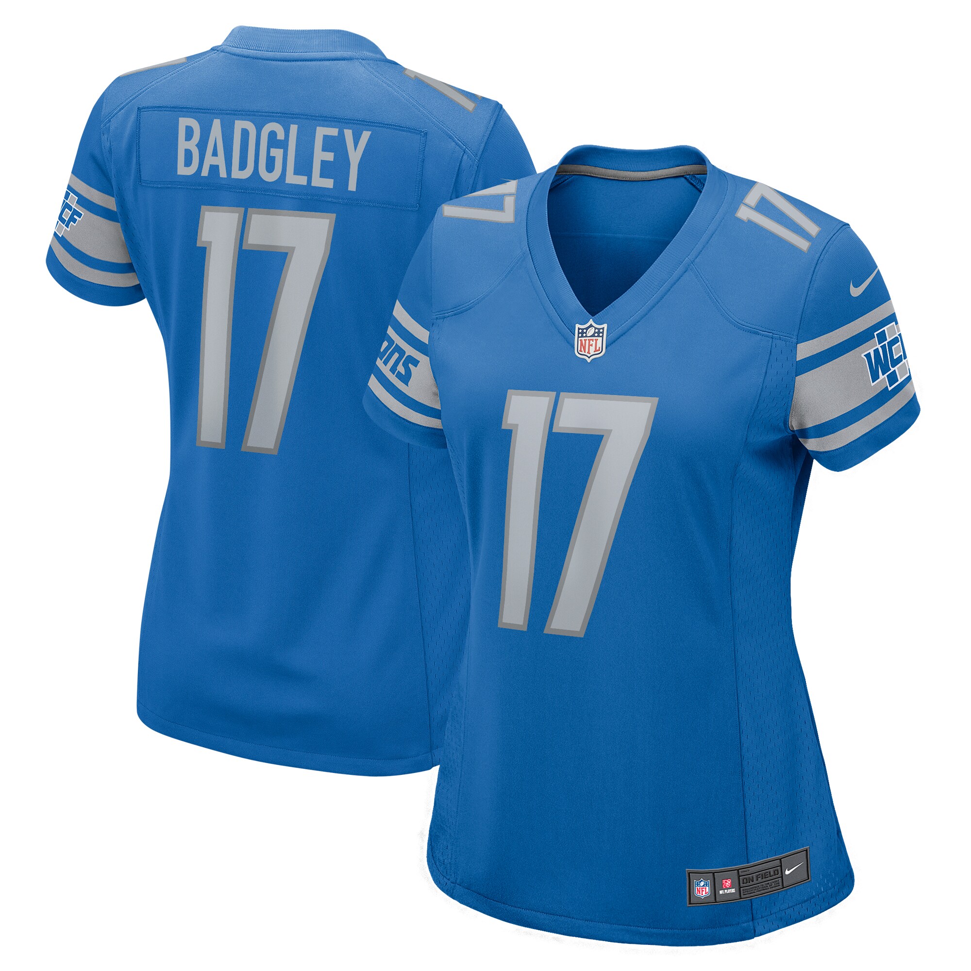 Michael Badgley Detroit Lions  Women's Home Game Player Jersey - Blue