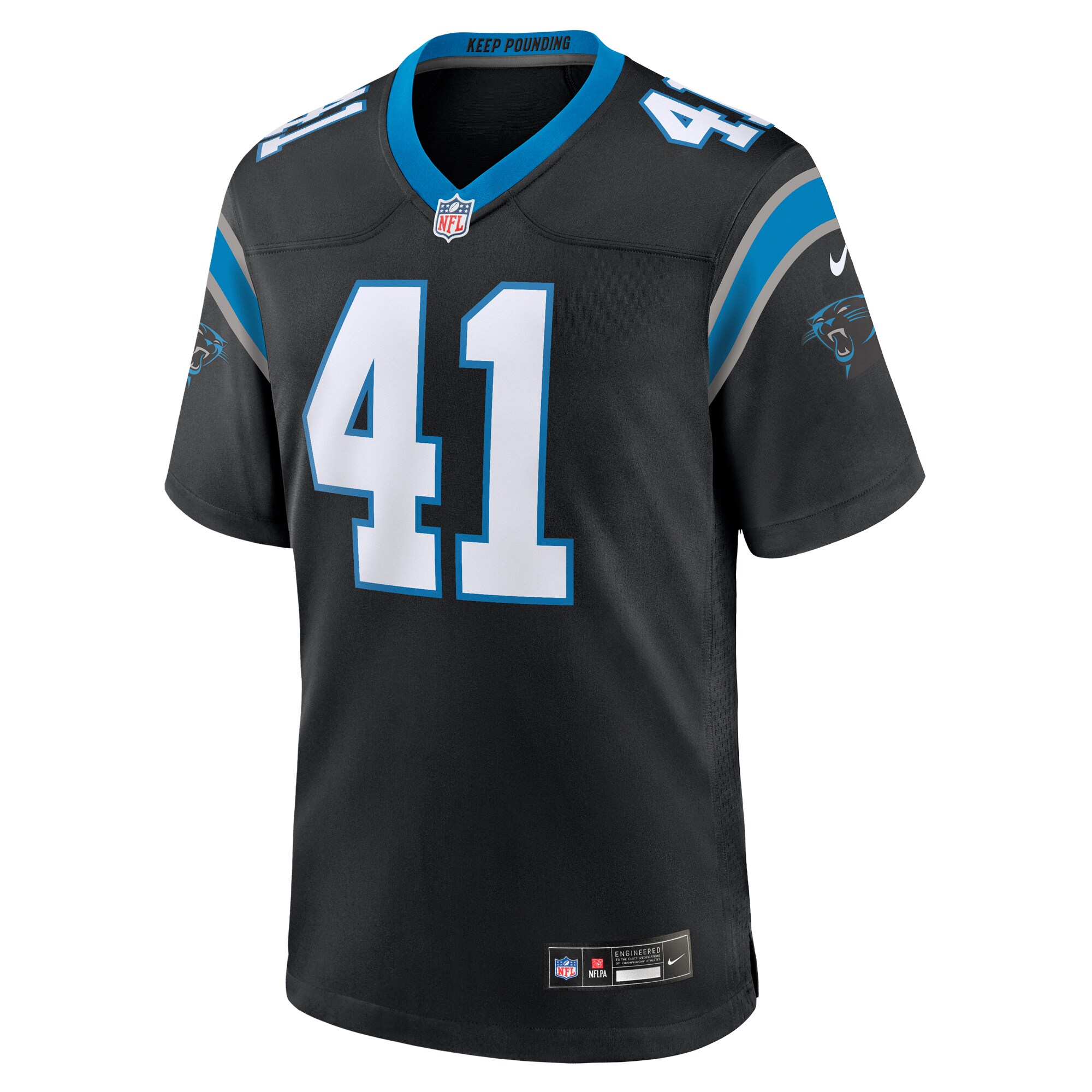 Matthias Farley Carolina Panthers  Game Jersey -  Black