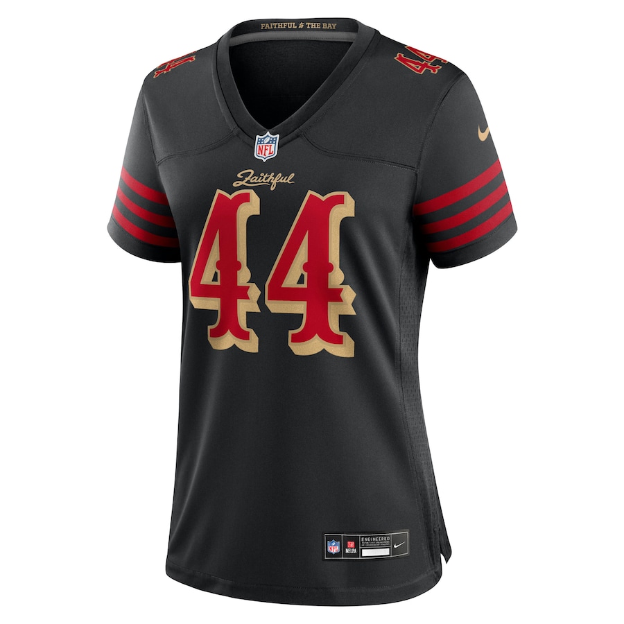 Kyle Juszczyk #44 San Francisco 49ers Women's 2025 Rivalries Collection Game Jersey - Black