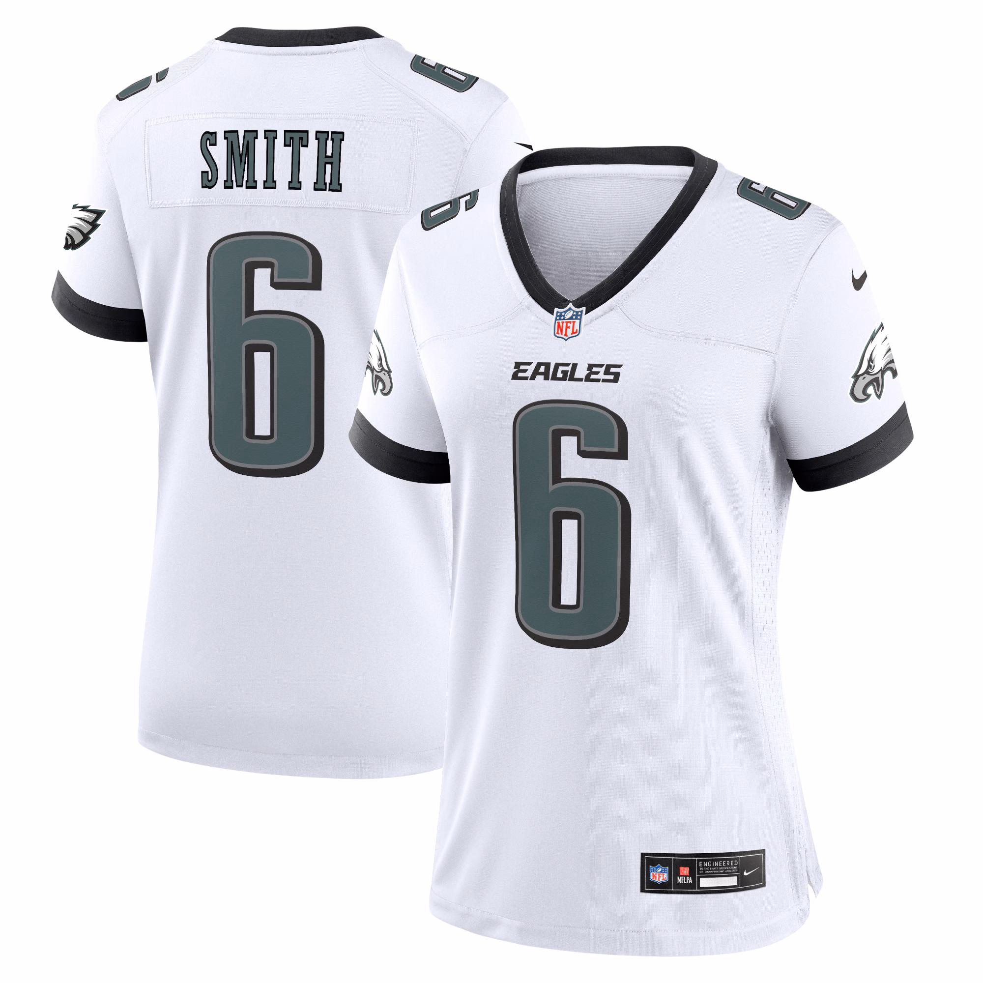 DeVonta Smith Philadelphia Eagles Women's Team Game Jersey - Midnight Green