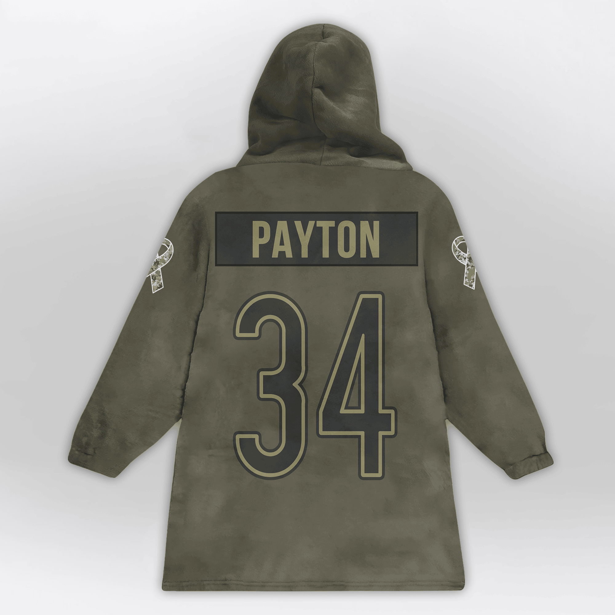 Kid W.P 34 Chicago Football Blanket Hoodie – Olive Salute to Service