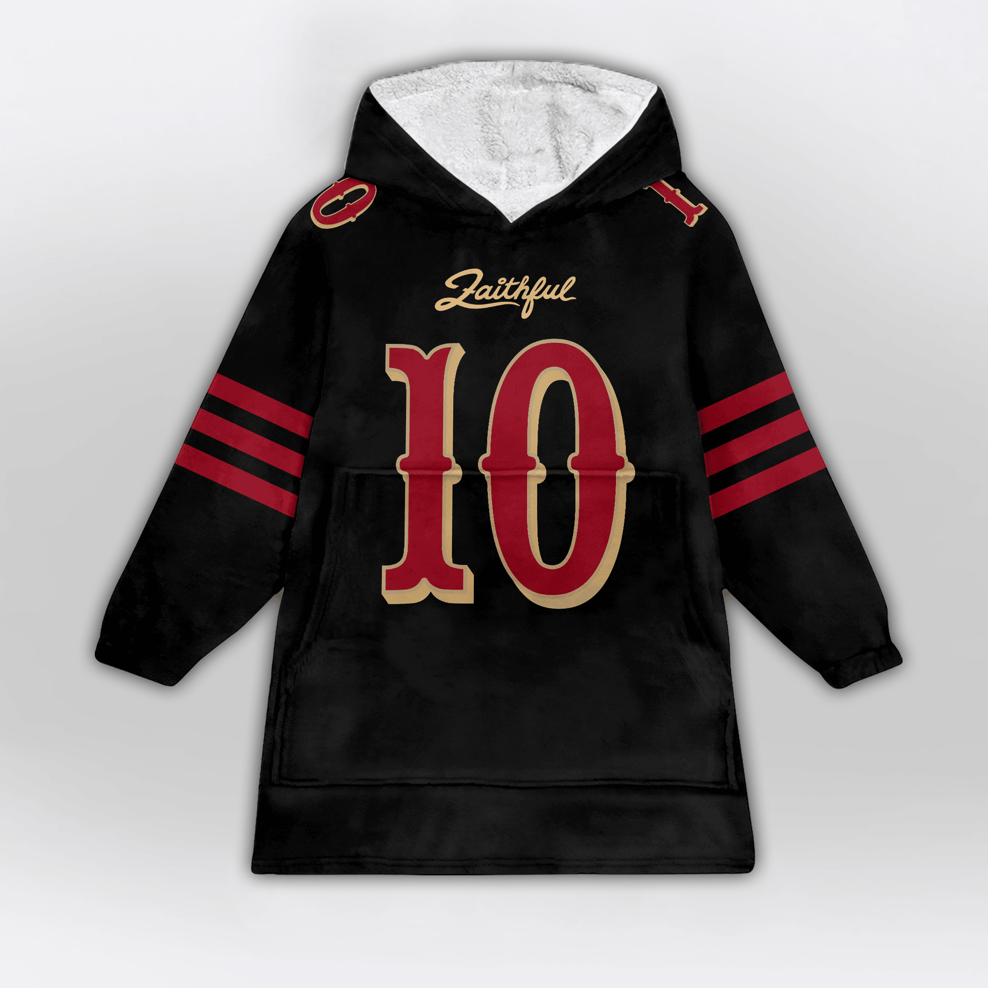 M.J 10 San Francisco 49ers Football Unisex Blanket Hoodie