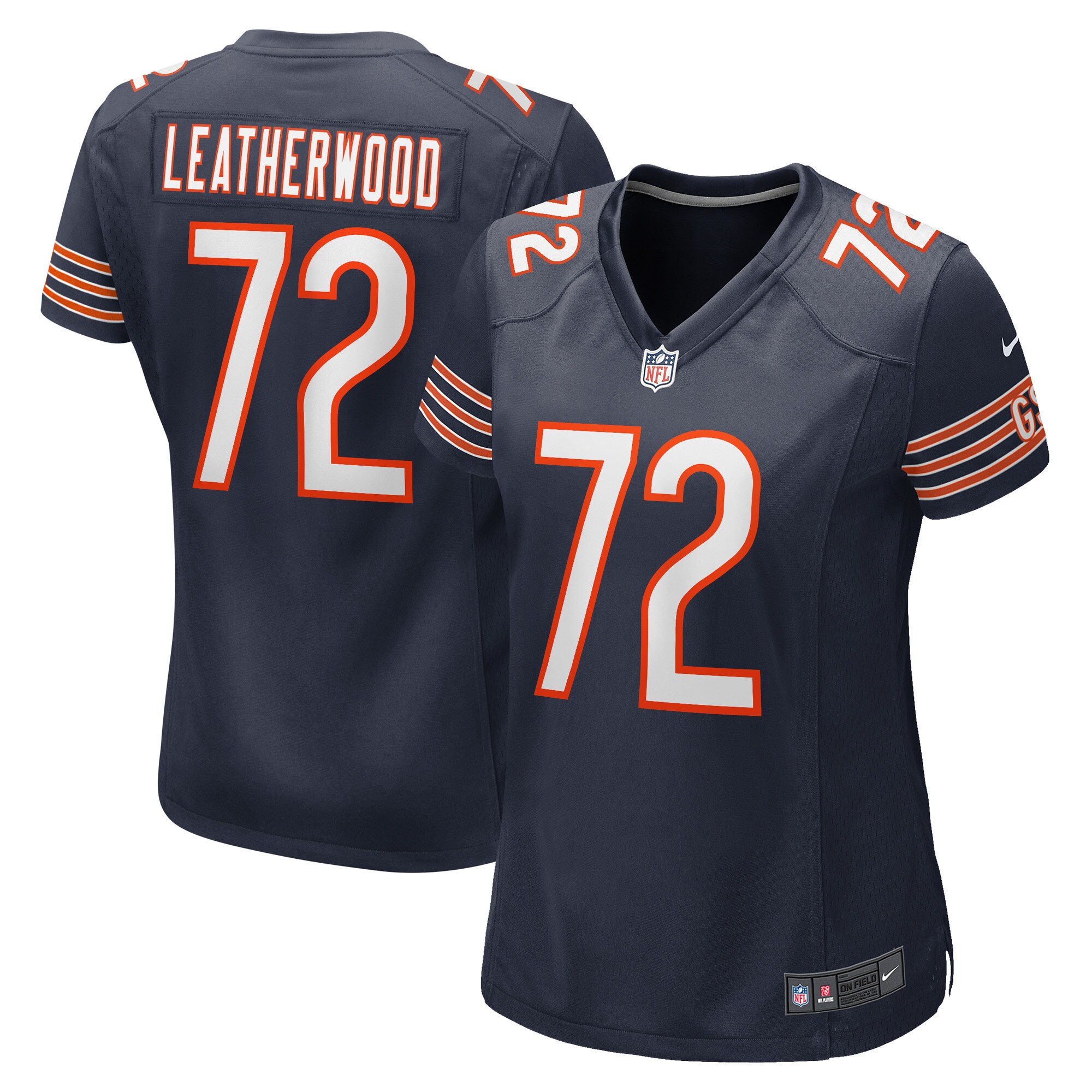Alex Leatherwood Chicago Bears  Women's Game Player Jersey - Navy