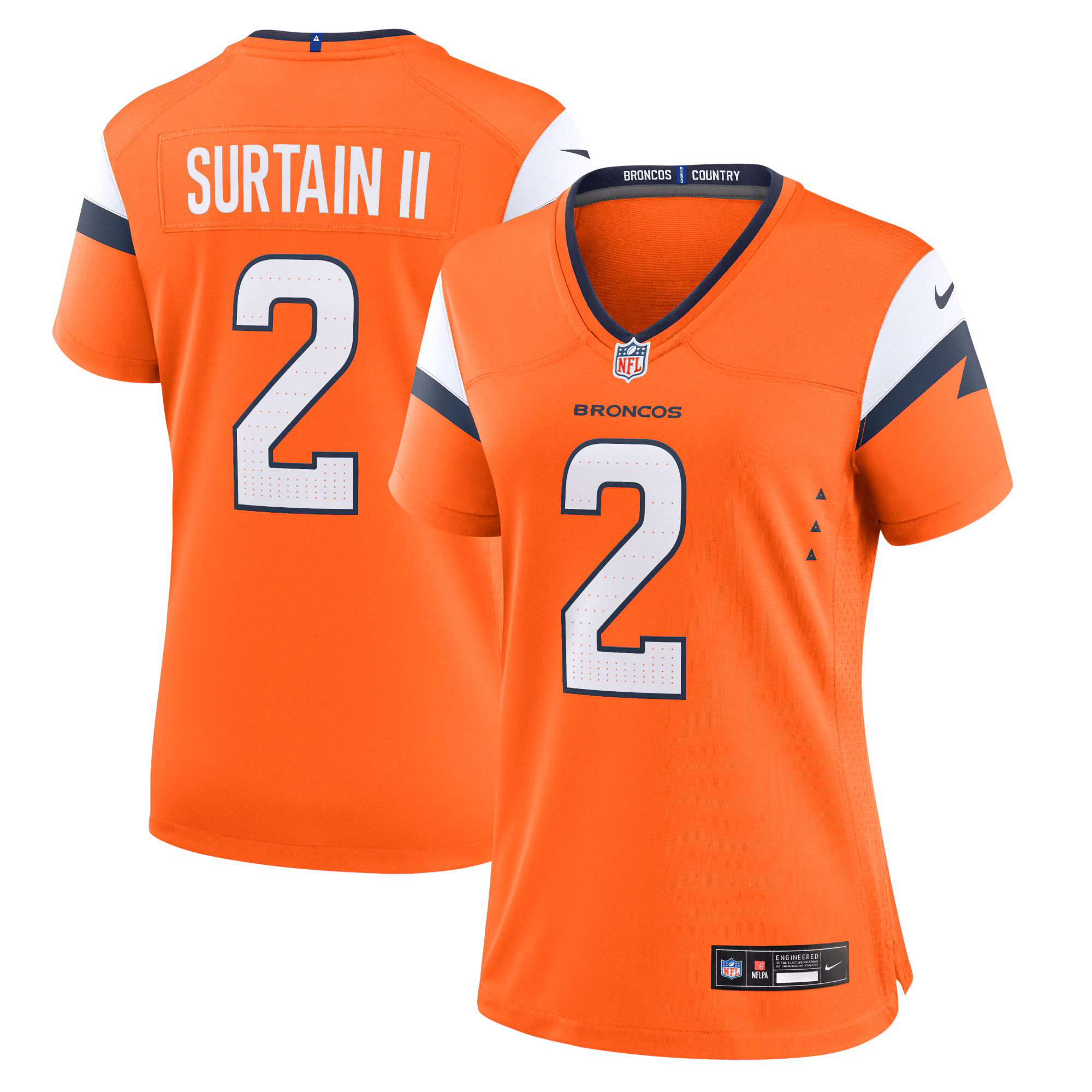 Patrick Surtain II Denver Broncos Women's Mile High Collection Alternate Game Jersey - Navy
