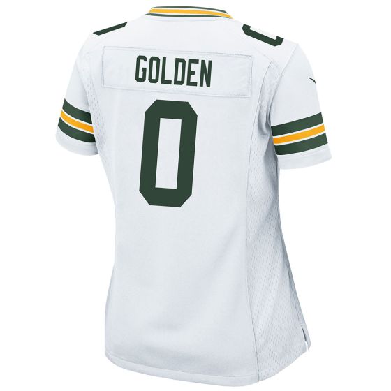 Womens Matthew Golden #0 Green Bay Packers 2025 NFL Away Game Jersey-White