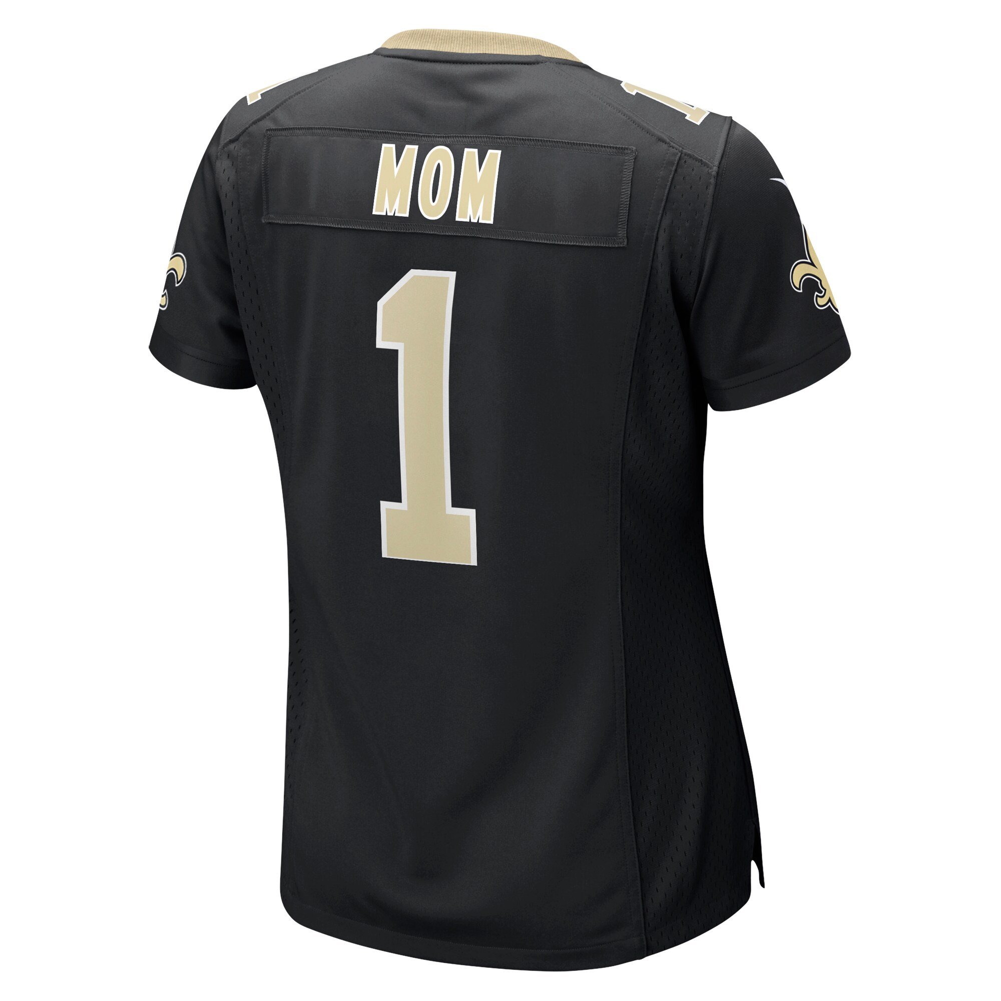 Number 1 Mom New Orleans Saints Women's Game Jersey - Black