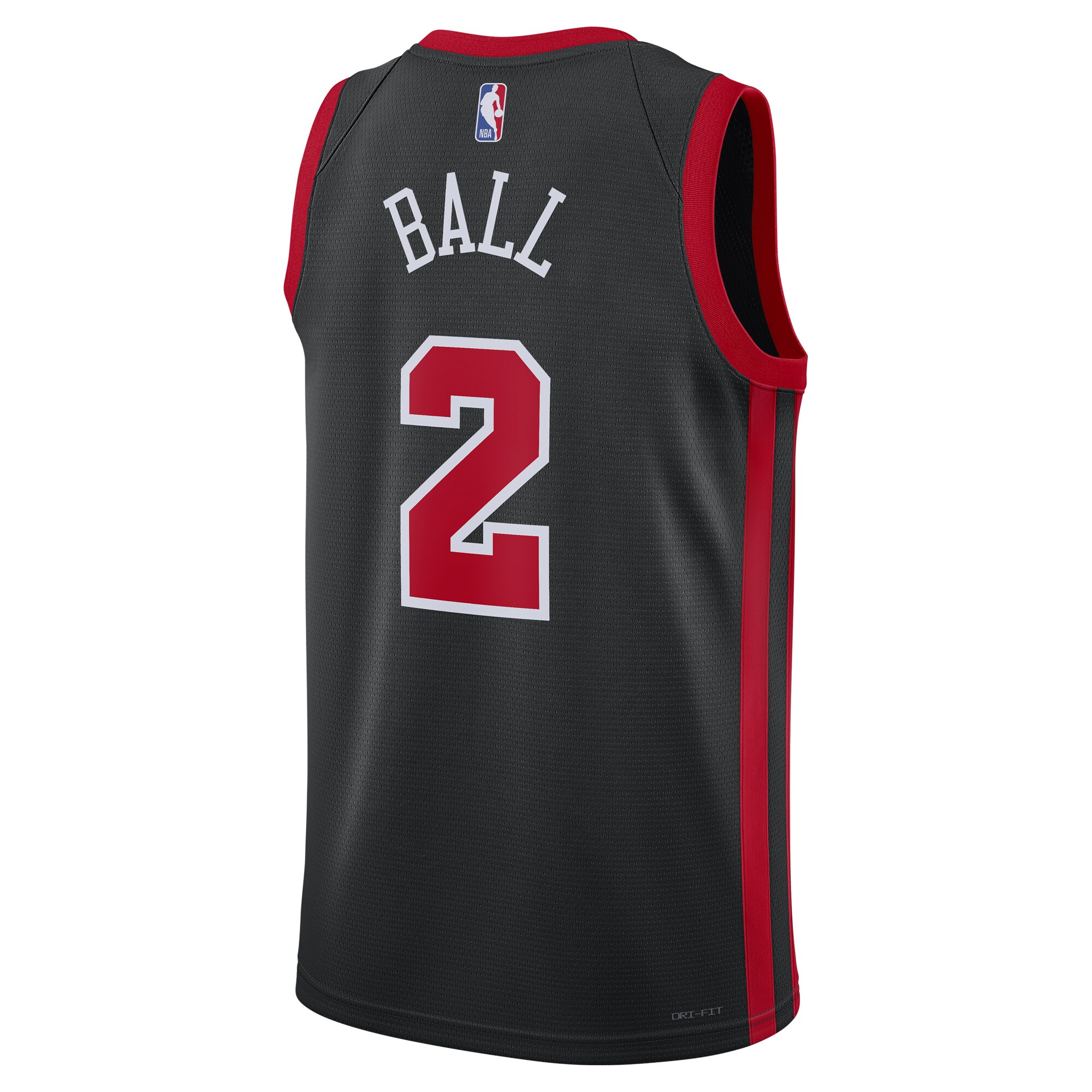 Unisex Chicago Bulls Lonzo Ball  Black 2023/24 Swingman Jersey - City Edition