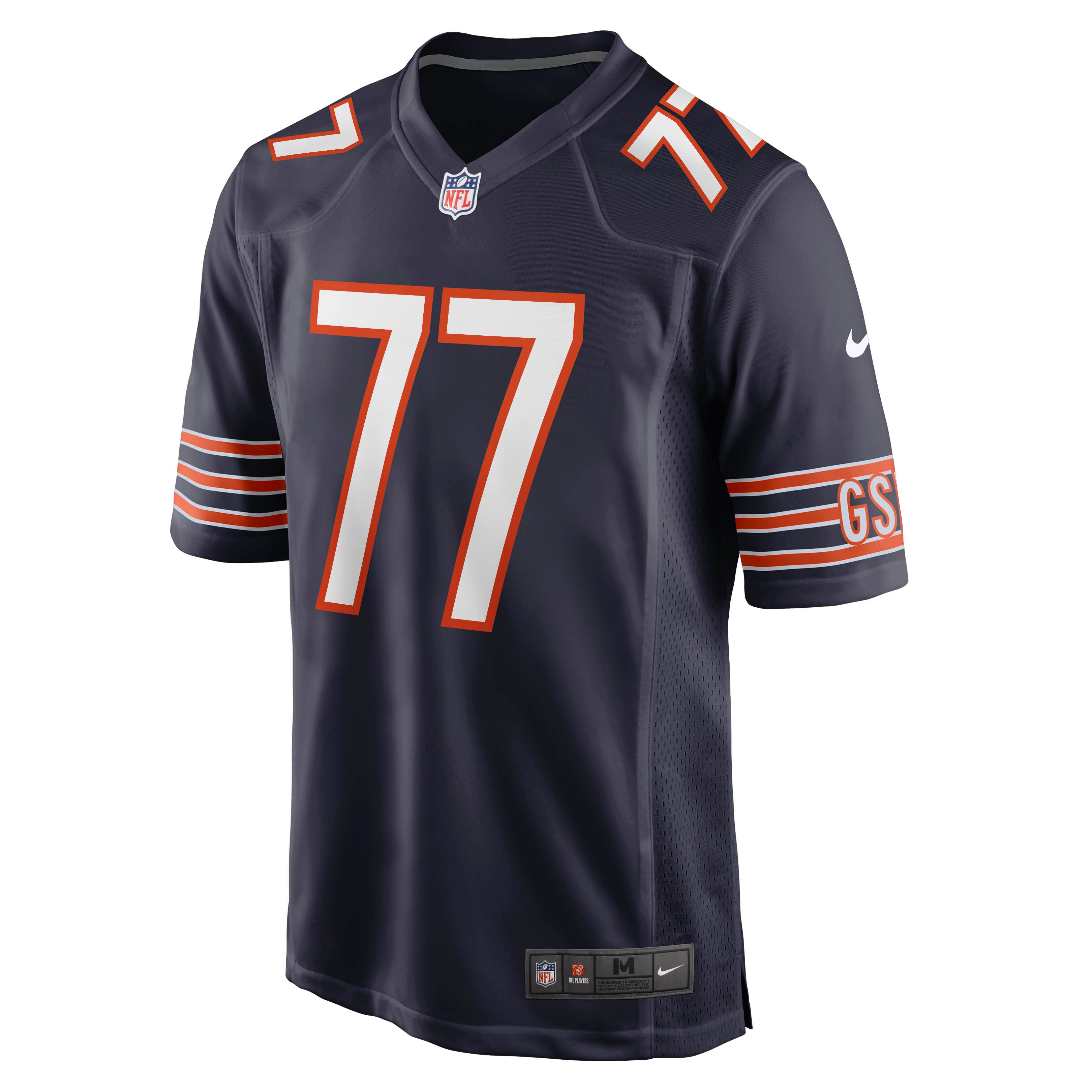 Red Grange Chicago Bears Retired Player Jersey - Navy