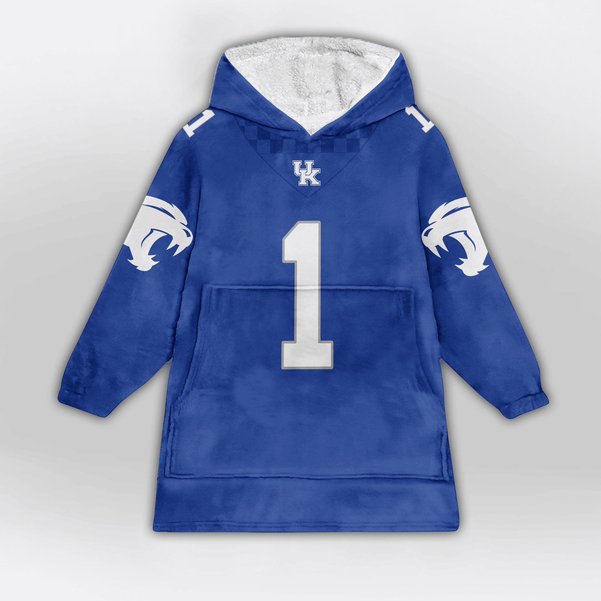 Adult #1 Kentucky Football Unisex Blanket Hoodie