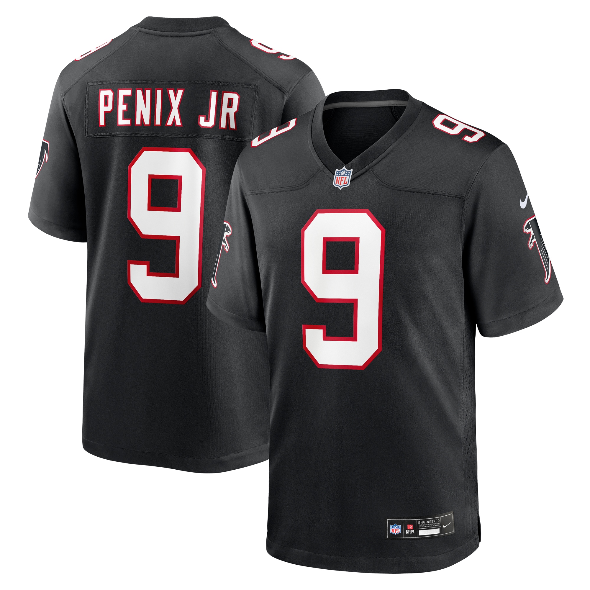 Michael Penix Jr. Atlanta Falcons Throwback Game Jersey -  Black