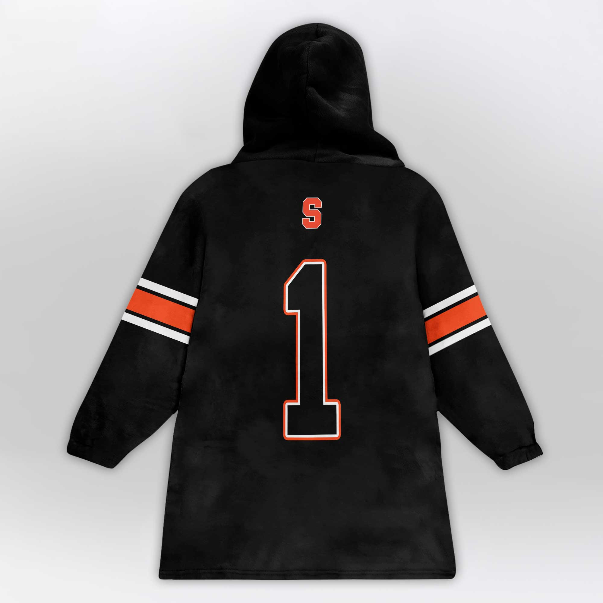 Adult #1 Syracuse Football Unisex Blanket Hoodie