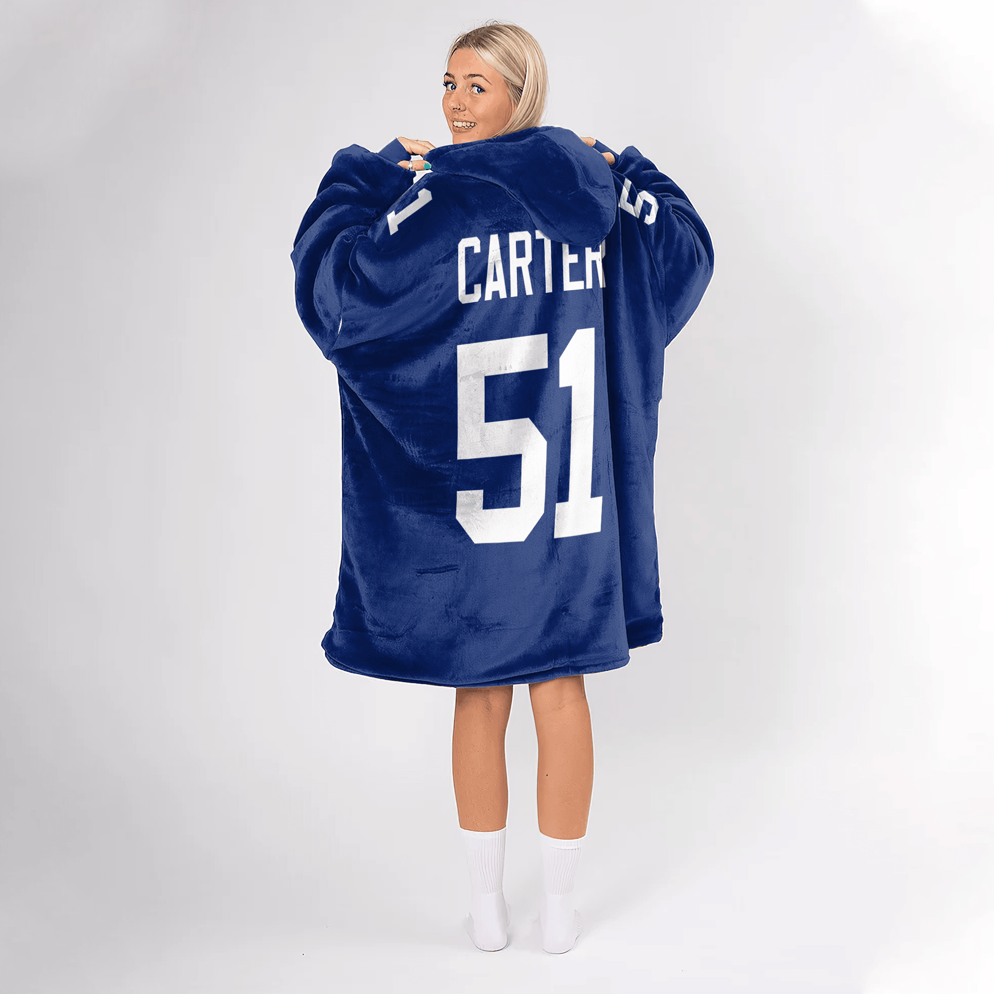 Adult A.C 51 New York G Football Unisex Blanket Hoodie
