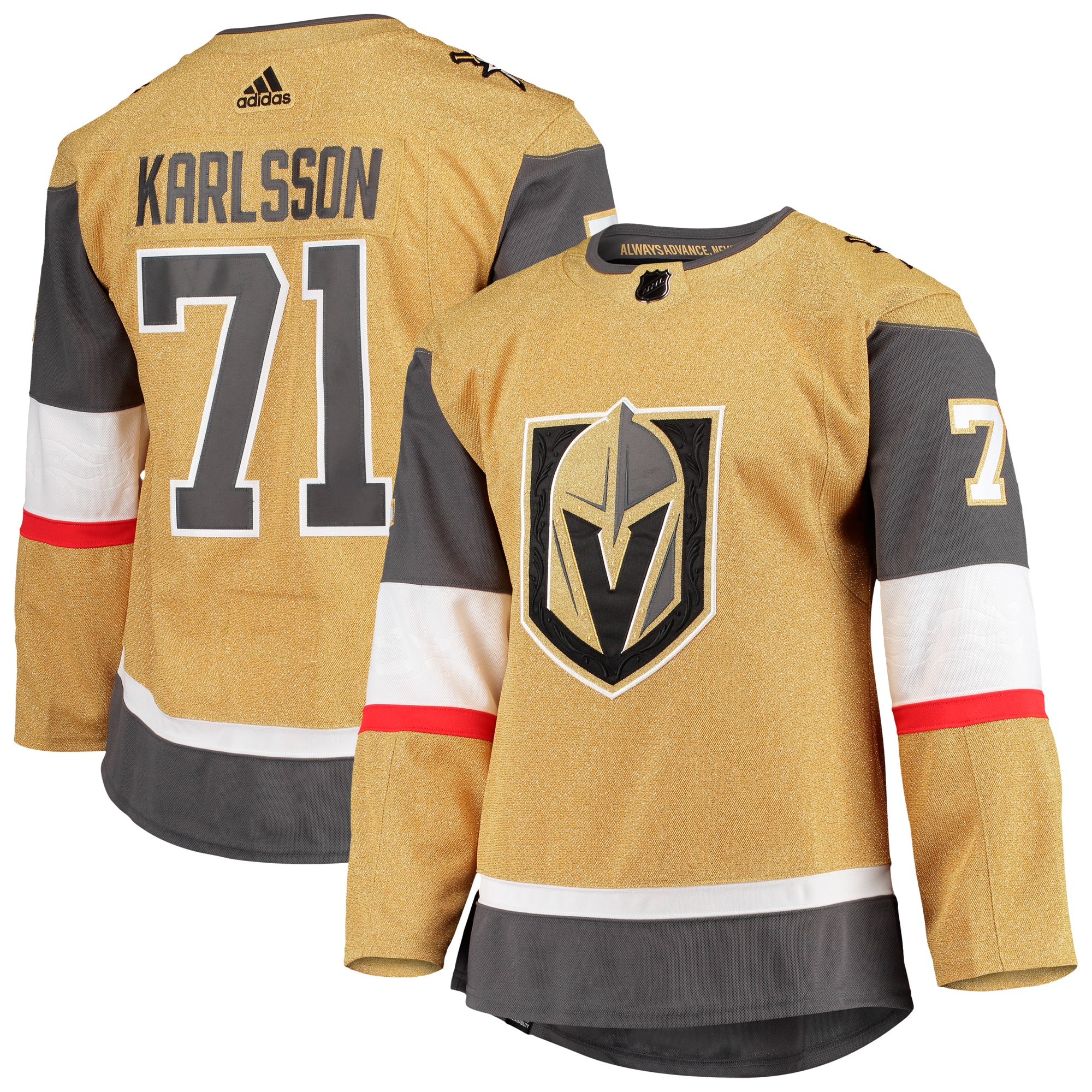 William Karlsson Vegas Golden Knights  Home Primegreen Authentic Pro Player Jersey - Gold