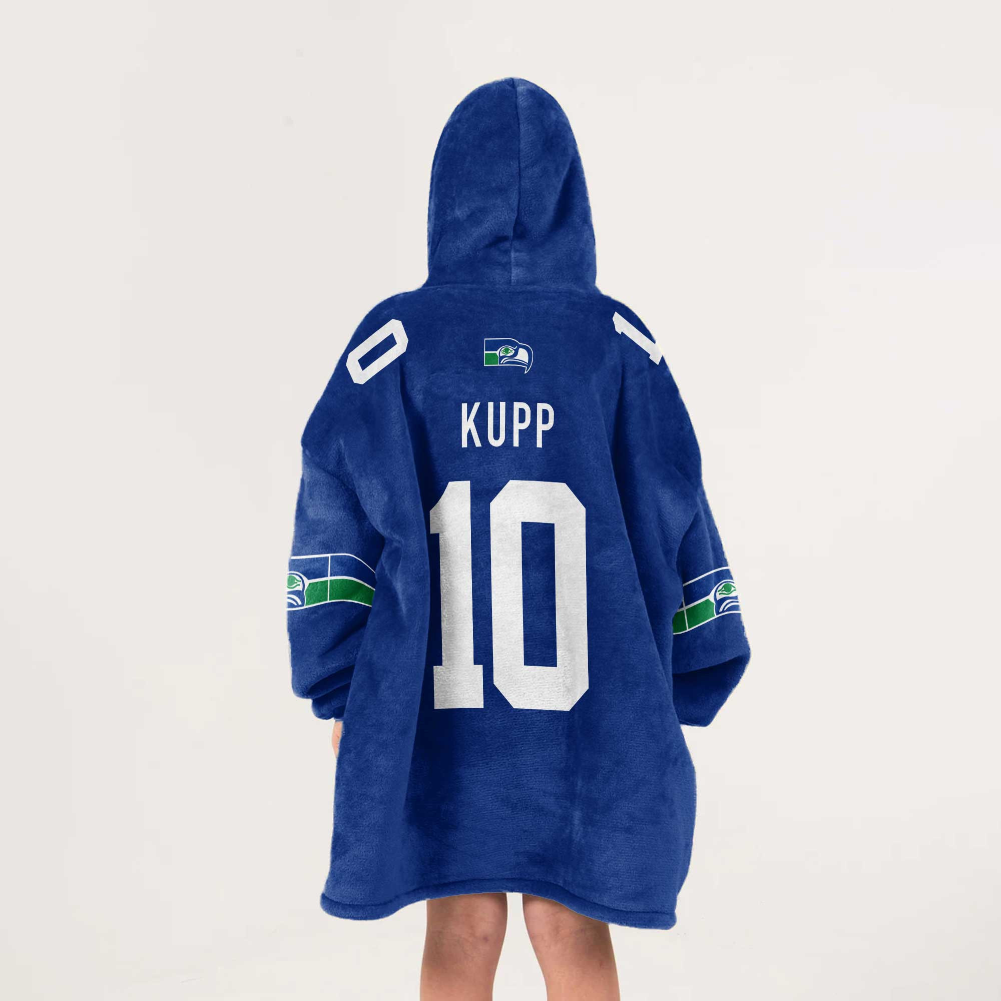 Kid 10 Seattle Football Unisex Blanket Hoodie