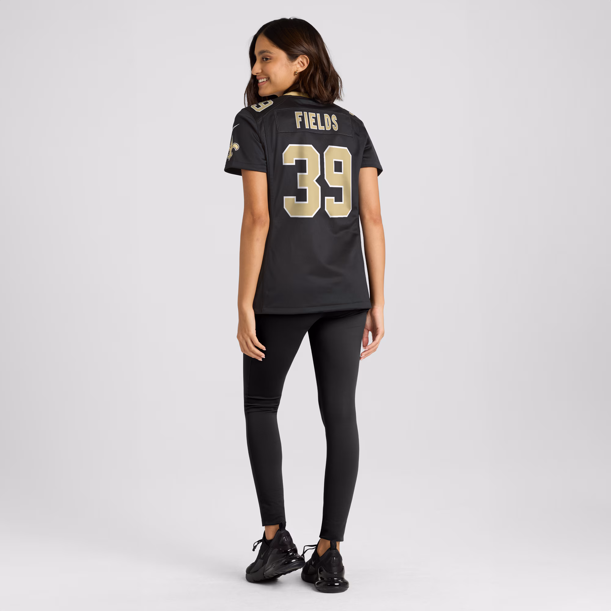 DaMarcus Fields New Orleans Saints Women's Game Player Jersey - Black