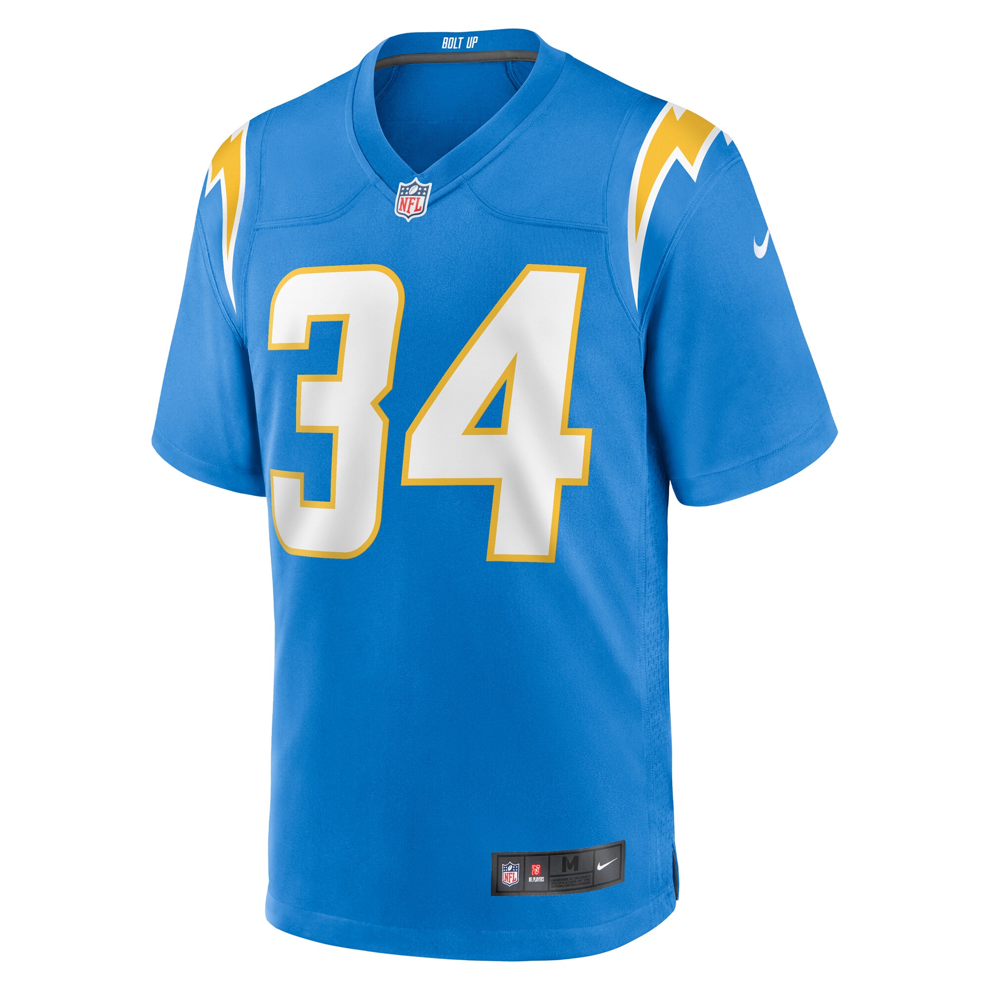 Jaret Patterson Los Angeles Chargers Team Game Jersey -  Powder Blue