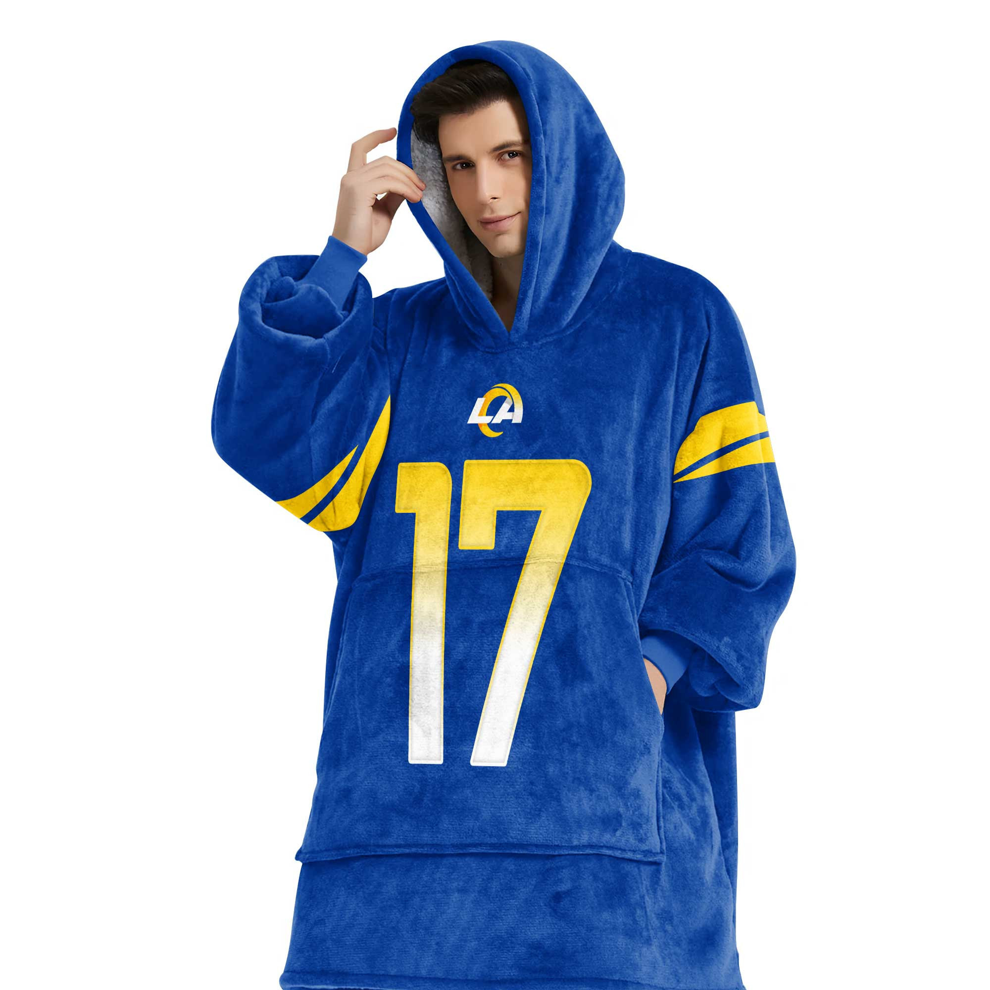Adult PN 17 Los Angeles Football Unisex Blanket Hoodie