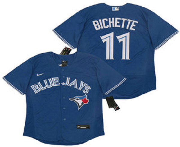 Men's Toronto Blue Jays #11 Bo Bichette Blue Stitched MLB Flex Base  Jersey
