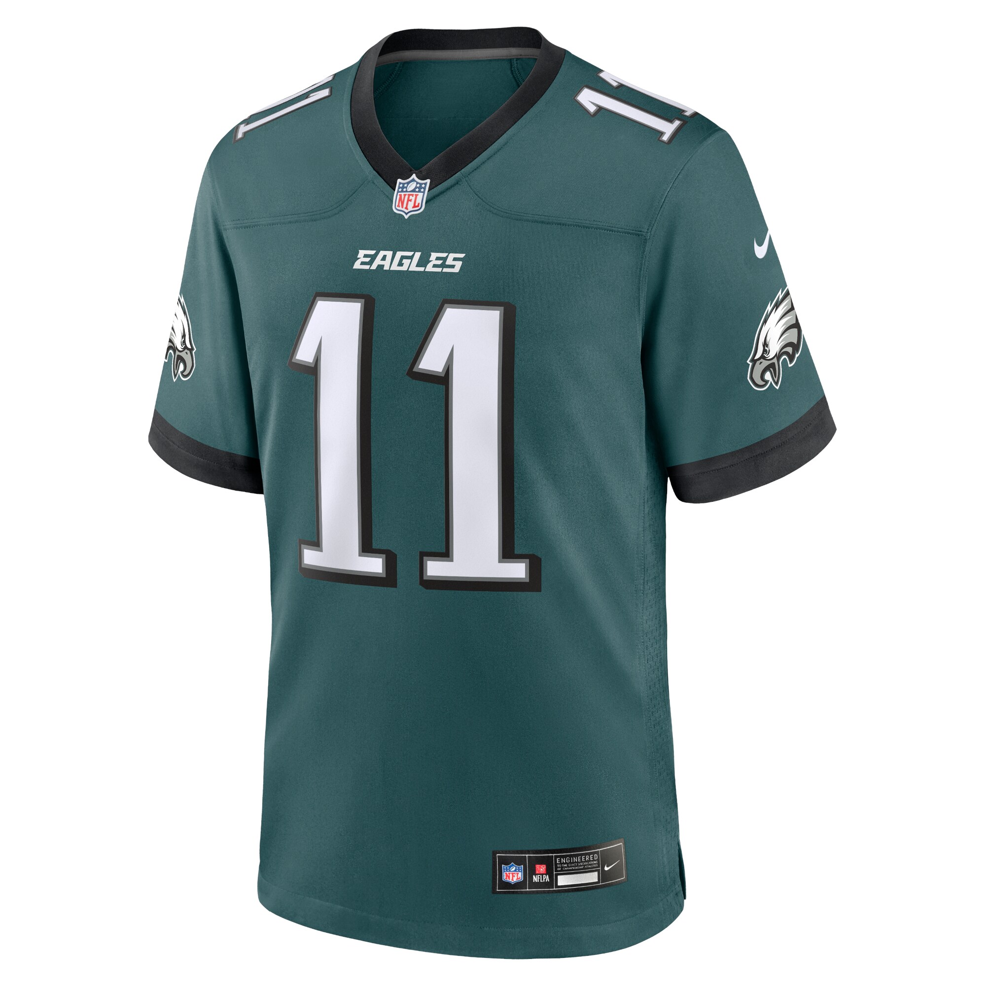 A.J. Brown Philadelphia Eagles #11 White Game Jersey - White 1
