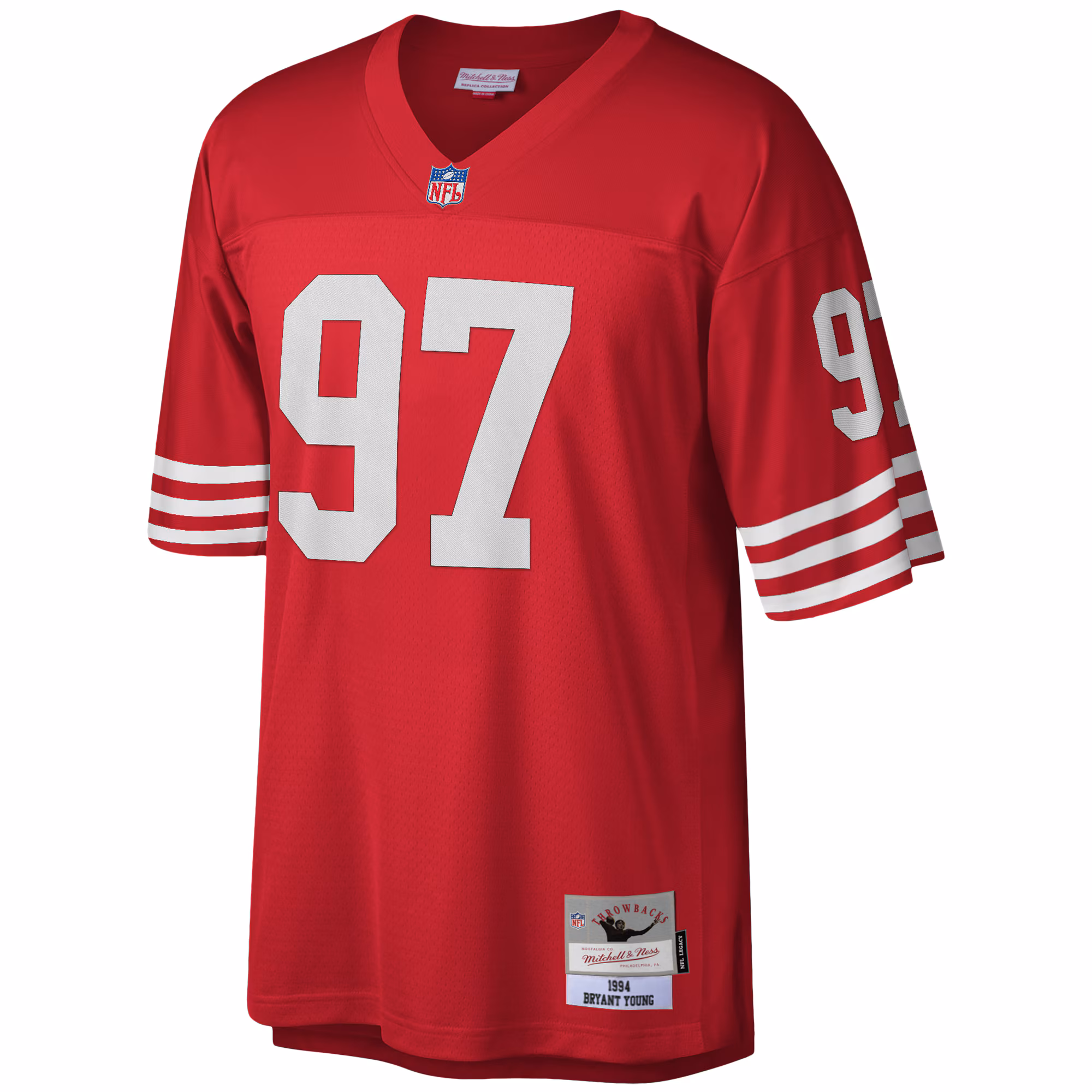 Bryant Young San Francisco 49ers Legacy Replica Jersey - Scarlet
