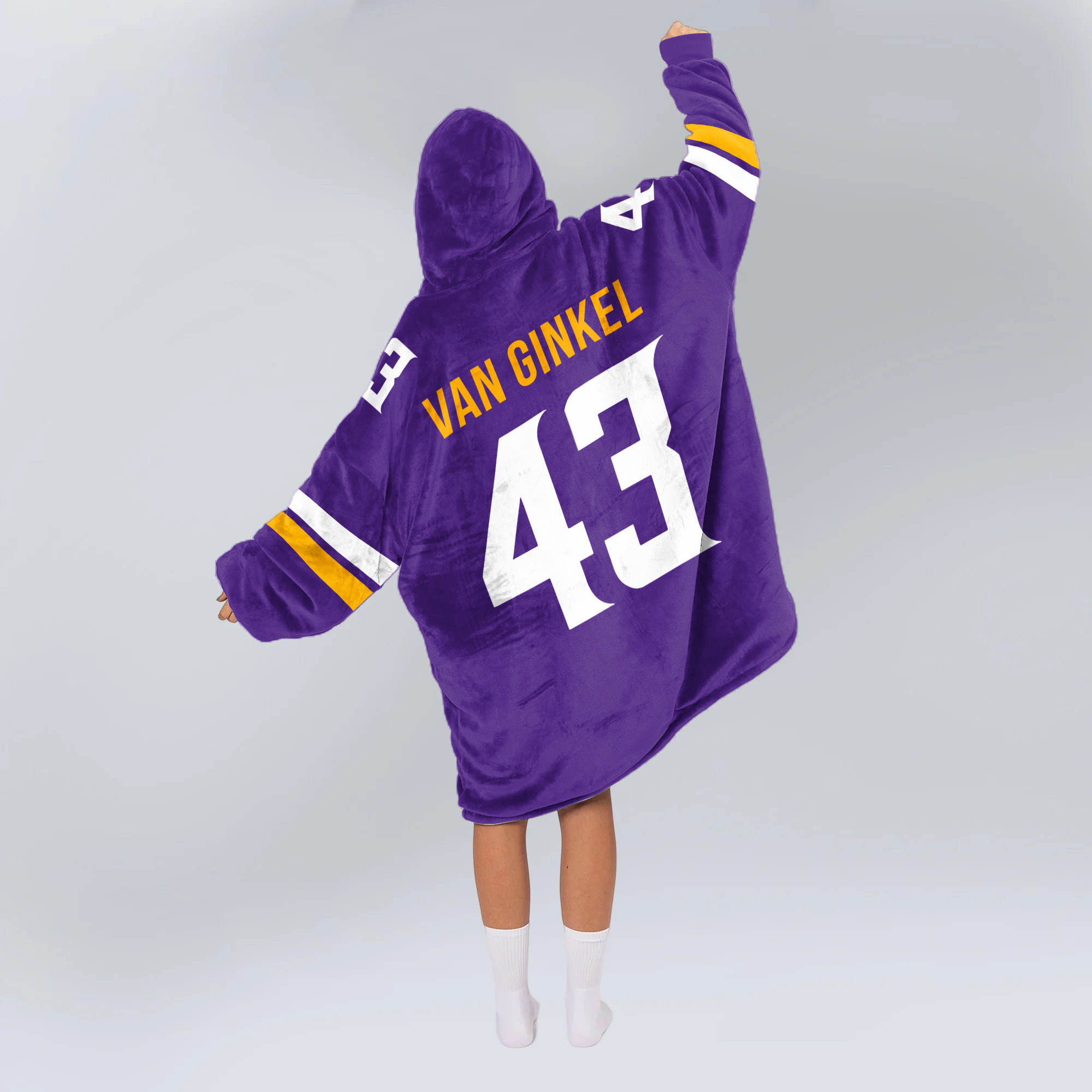 Adult V.G 43 Minnesota Football Unisex Blanket Hoodie