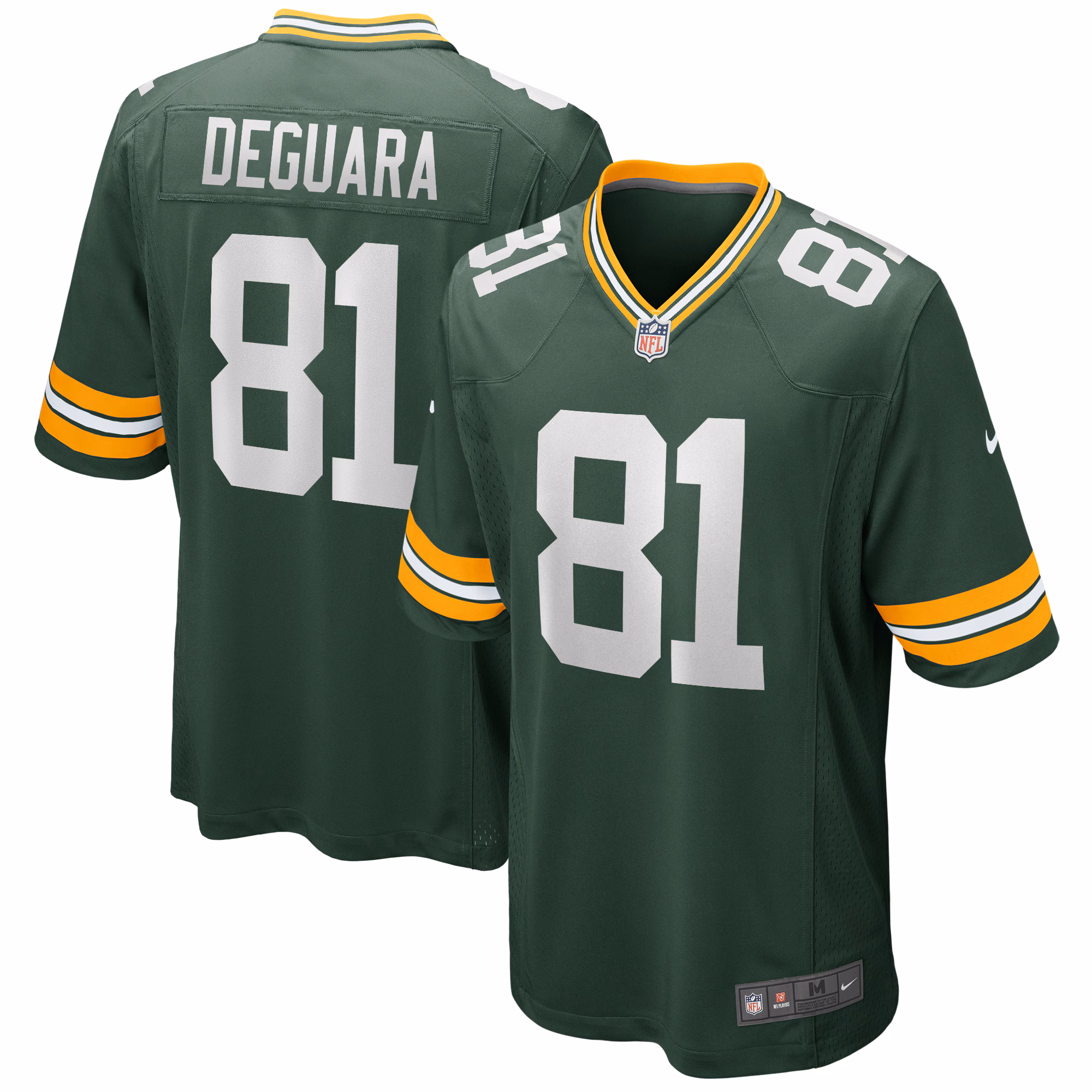 Josiah Deguara Green Bay Packers Player Game Jersey - Green