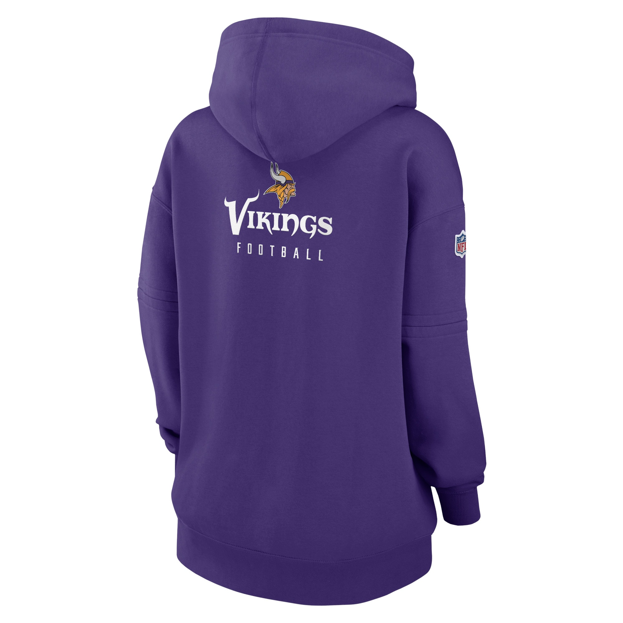 Minnesota Vikings  Women's 2023 Sideline Club Fleece Pullover Hoodie - Purple