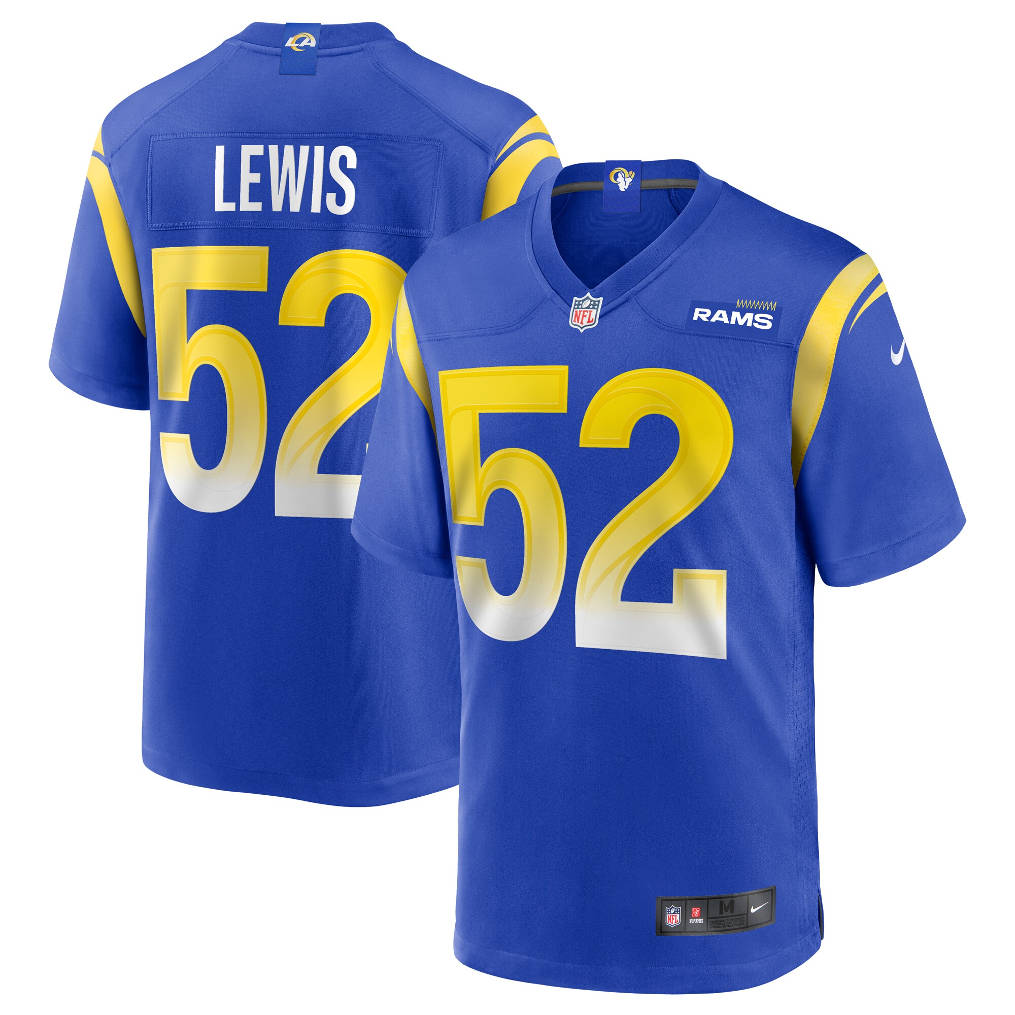 Terrell Lewis Los Angeles Rams  Game Jersey - Royal