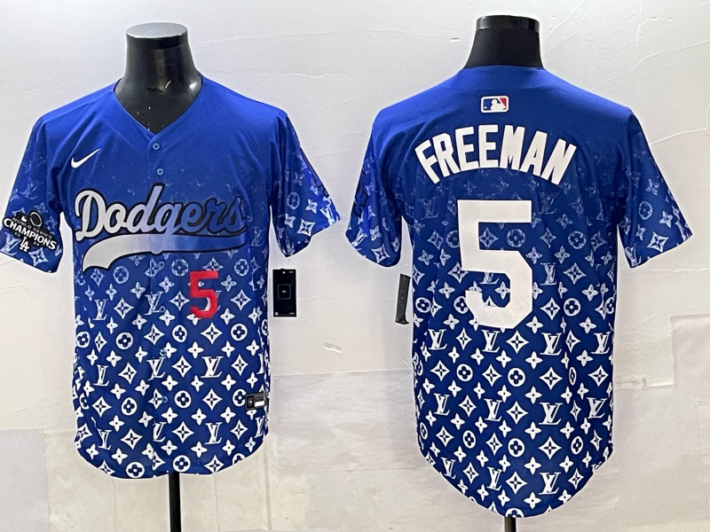 Men's #5 Freddie Freeman Los Angeles Dodgers 2025 Custom Cool Jersey