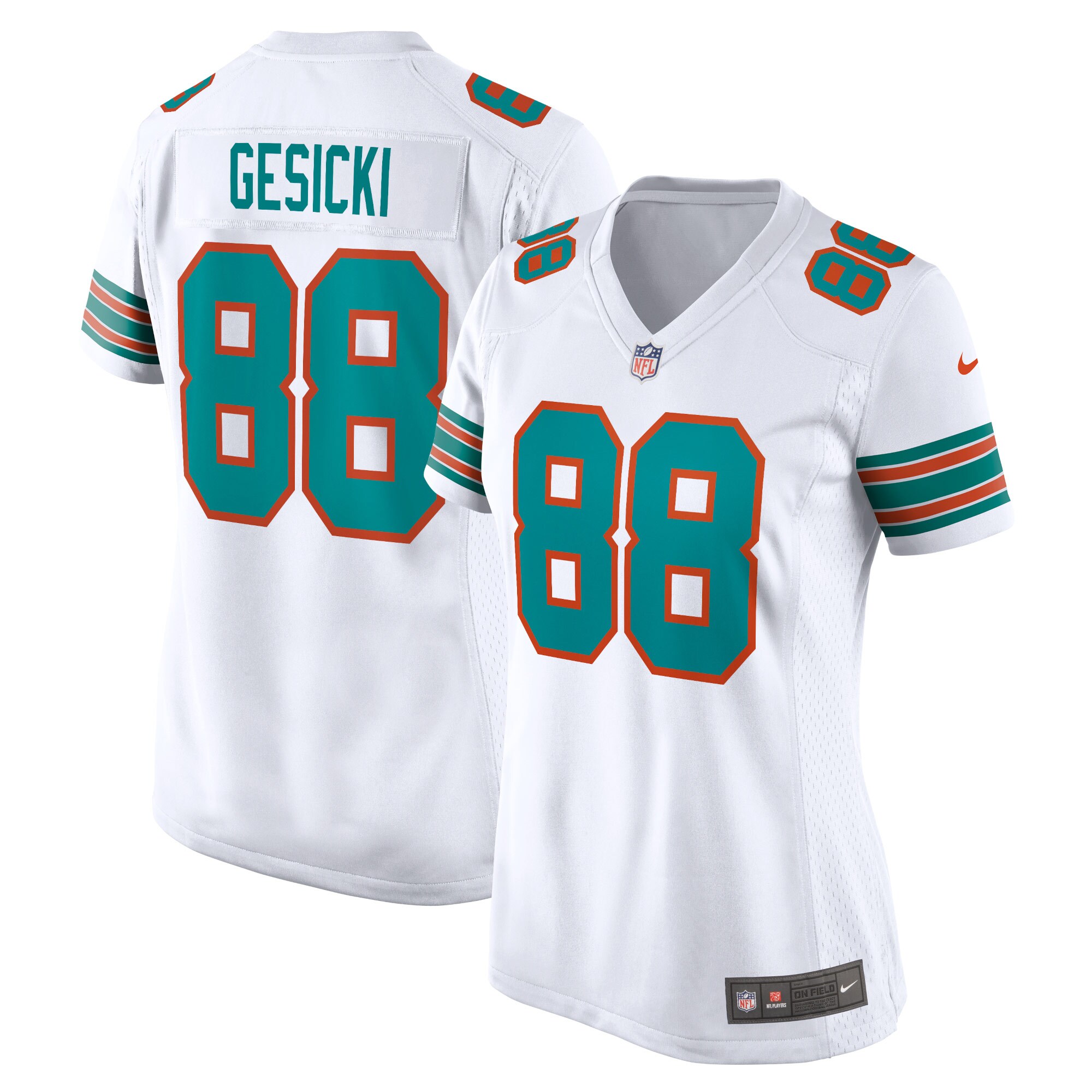 Mike Gesicki Miami Dolphins  Women's Alternate Game Jersey - White
