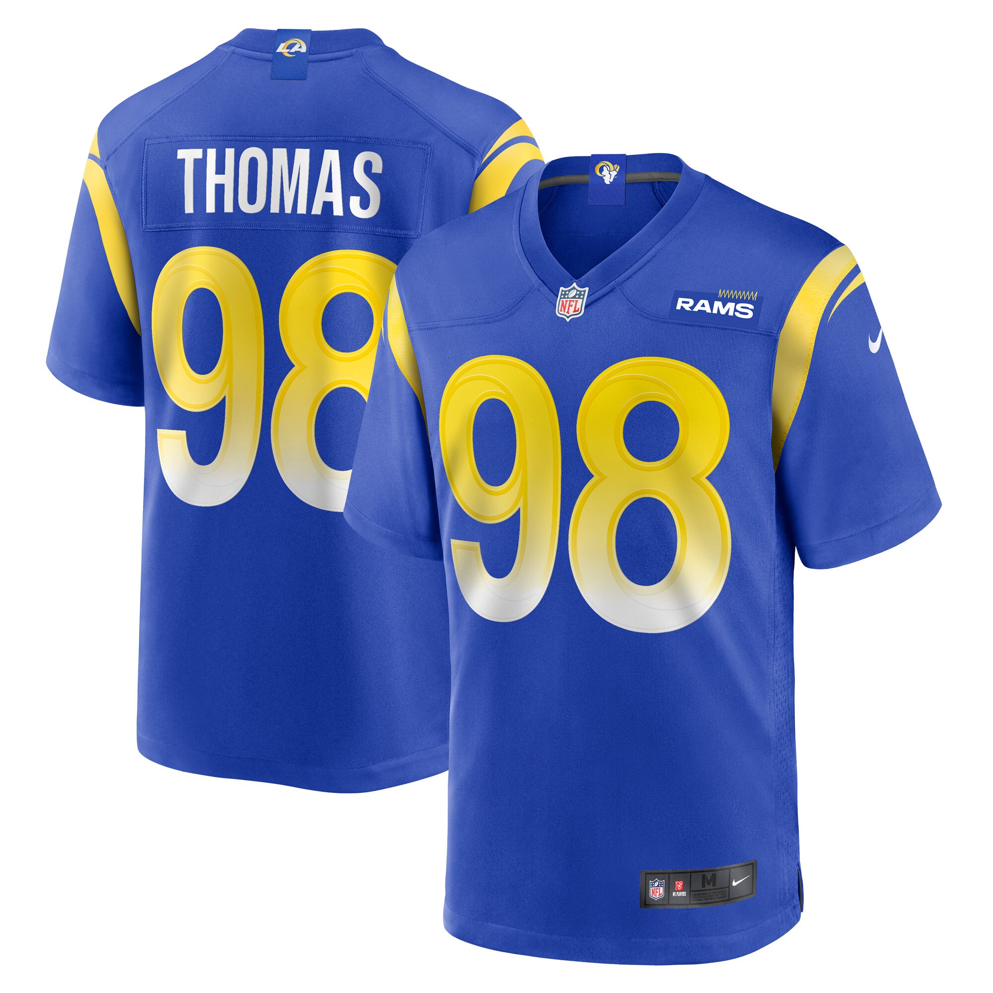 Brayden Thomas Los Angeles Rams  Game Player Jersey - Royal
