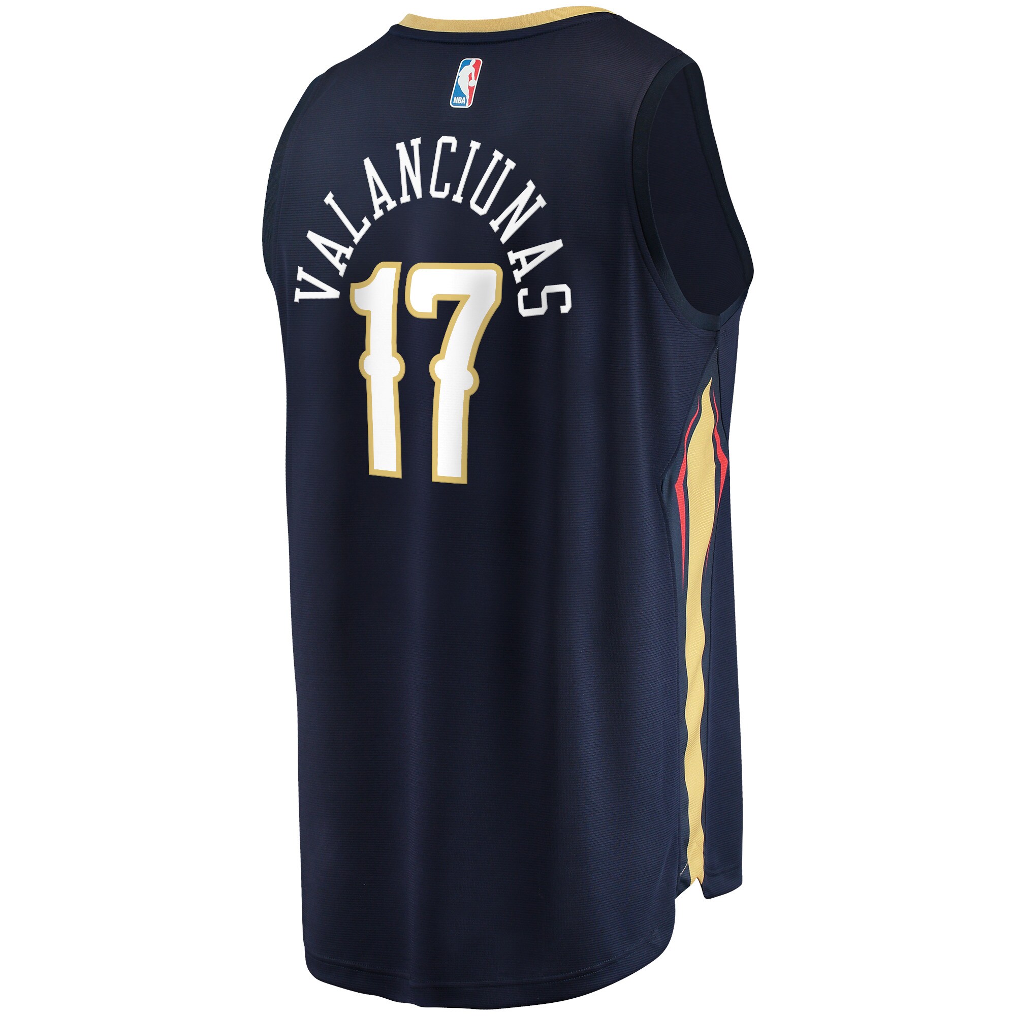 Jonas Valanciunas New Orleans Pelicans  2021/22 Fast Break Replica Jersey - Icon Edition - Navy