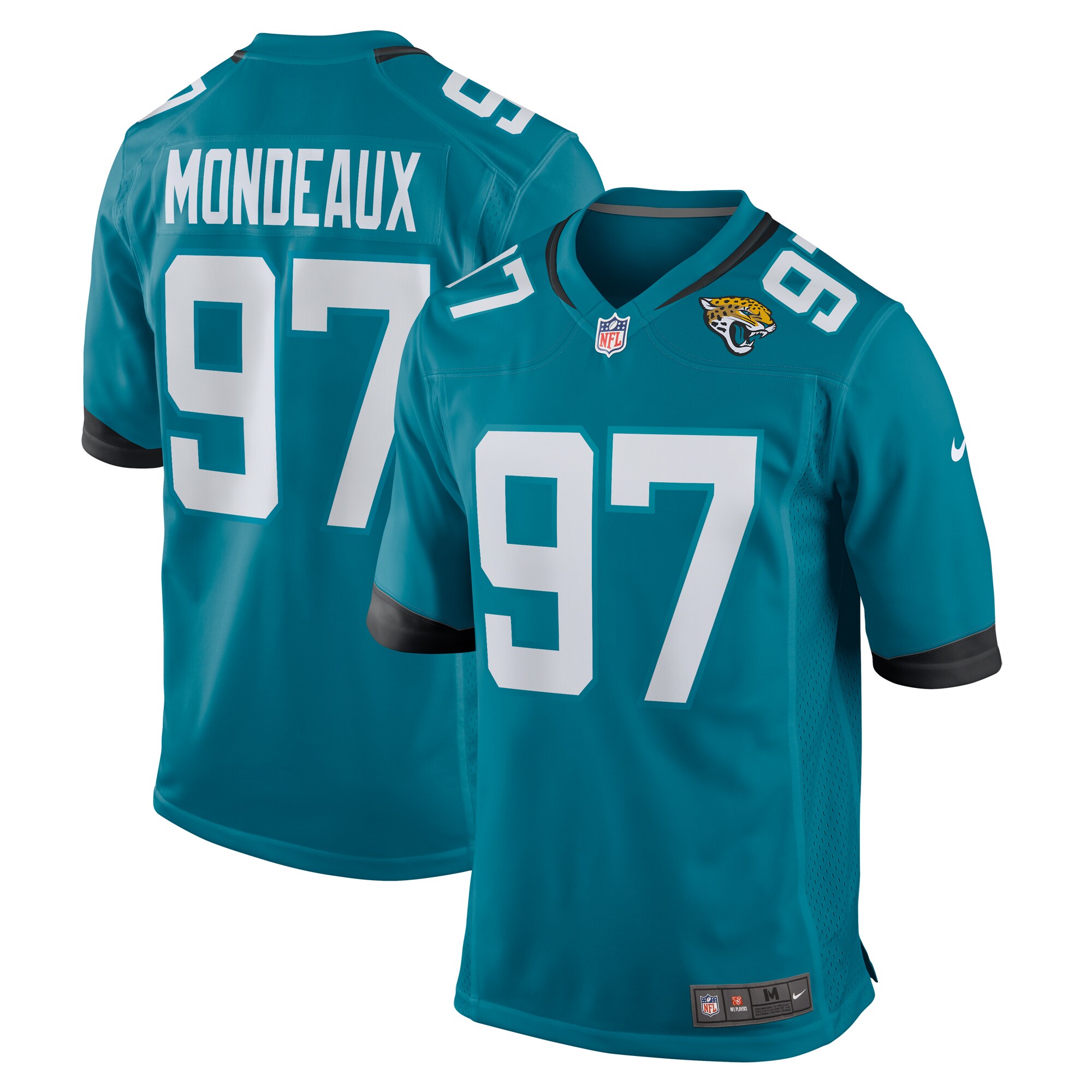 Henry Mondeaux Jacksonville Jaguars  Game Jersey -  Teal