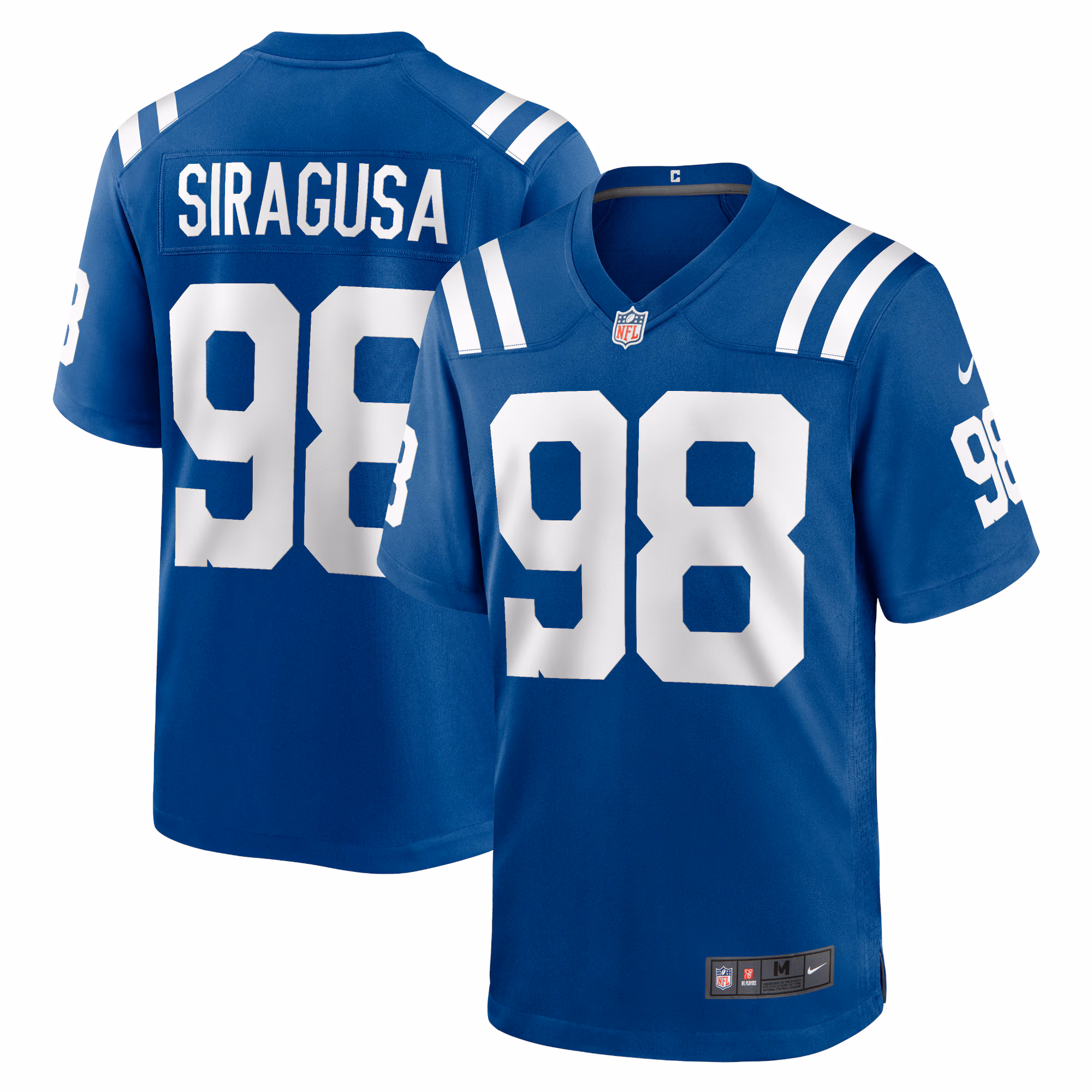 Tony Siragusa Indianapolis Colts Indiana Nights Alternate Game Jersey - Royal